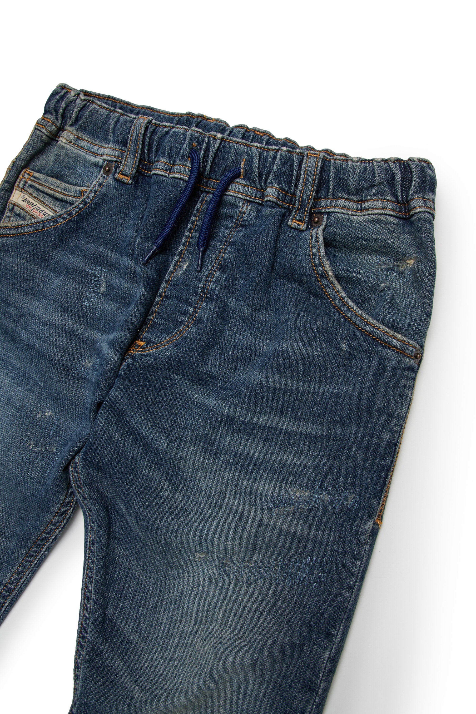 Dark blue regular JoggJeans® with breaks - Krooley