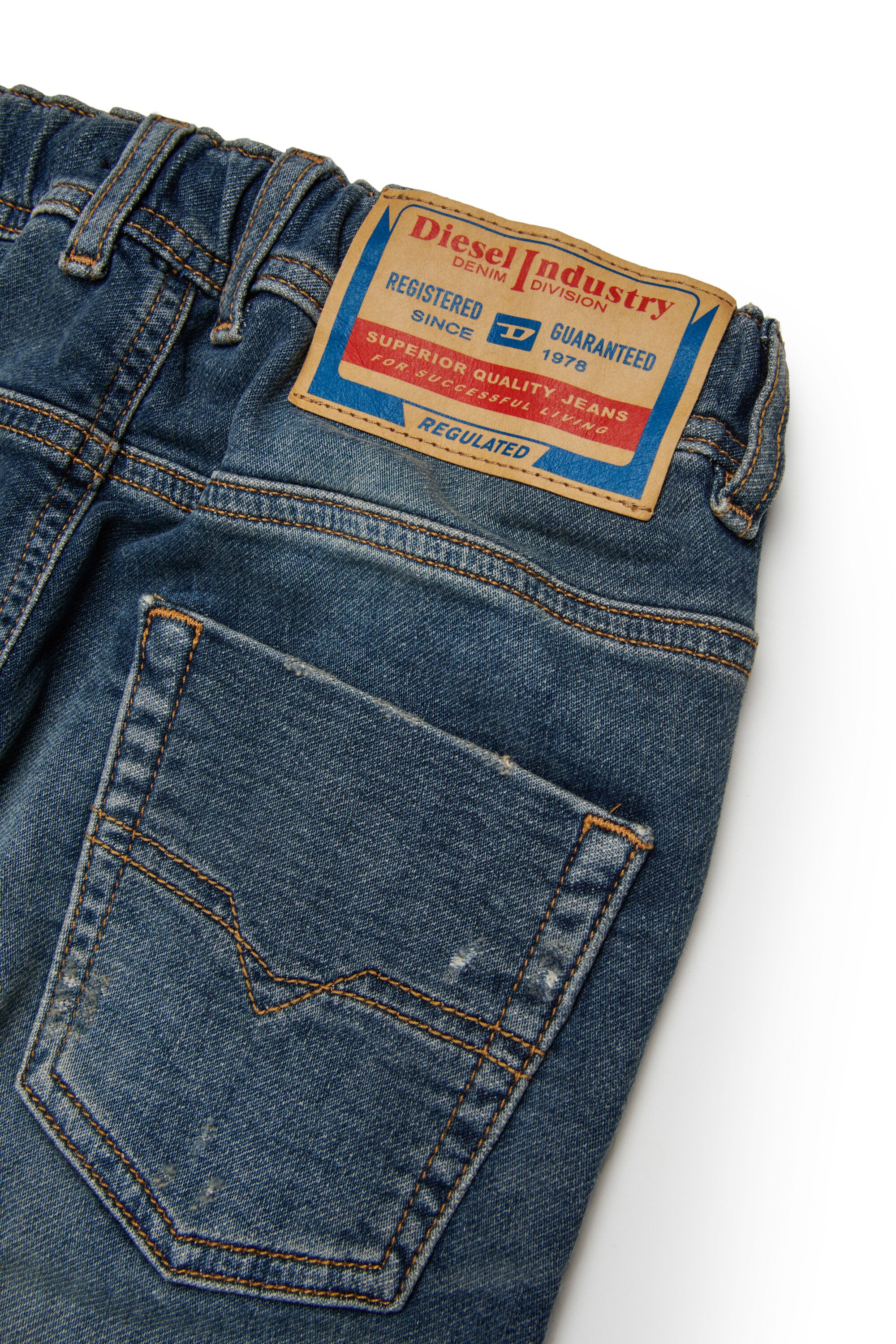 Dark blue regular JoggJeans® with breaks - Krooley