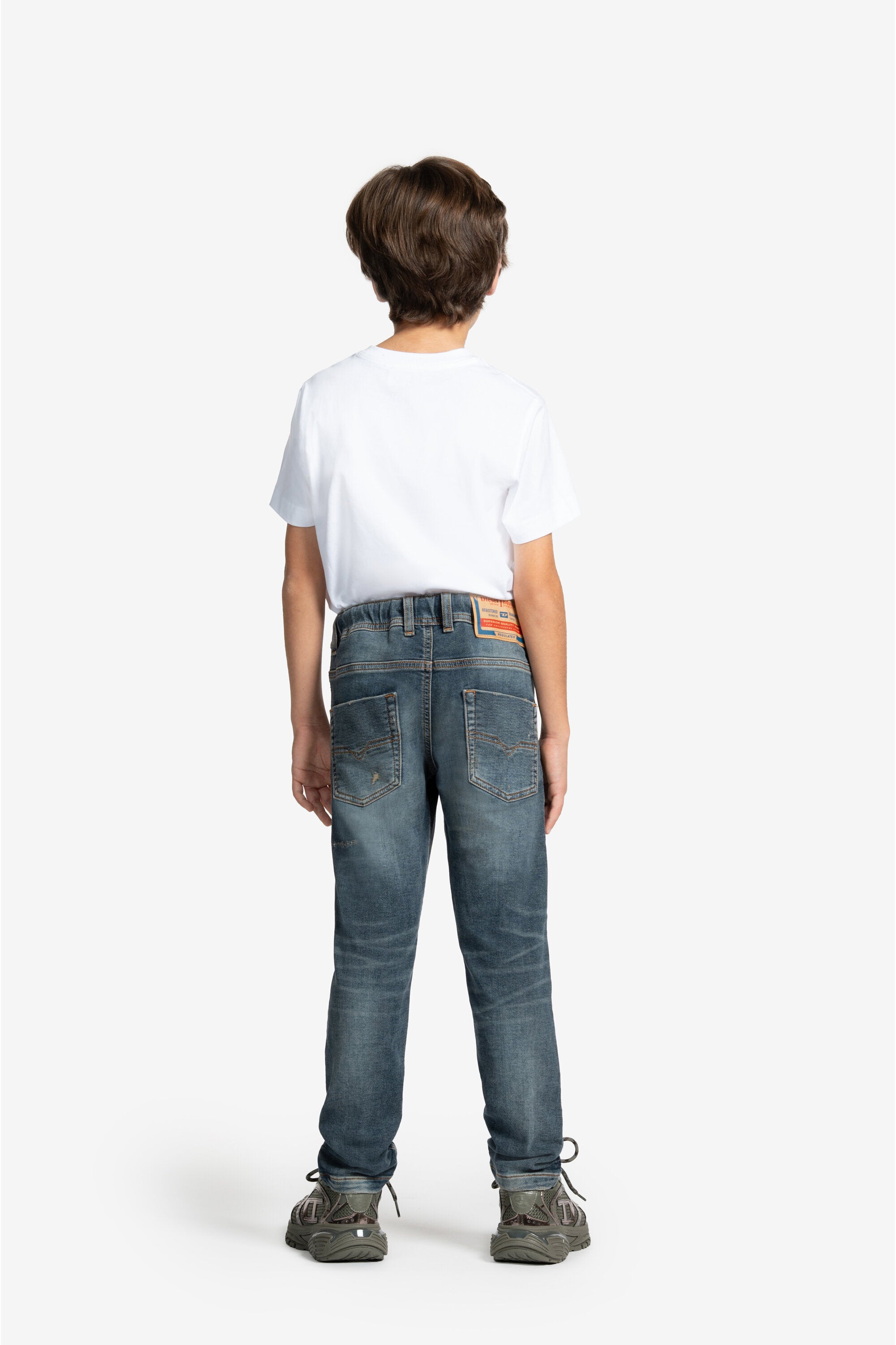 Dark blue regular JoggJeans® with breaks - Krooley