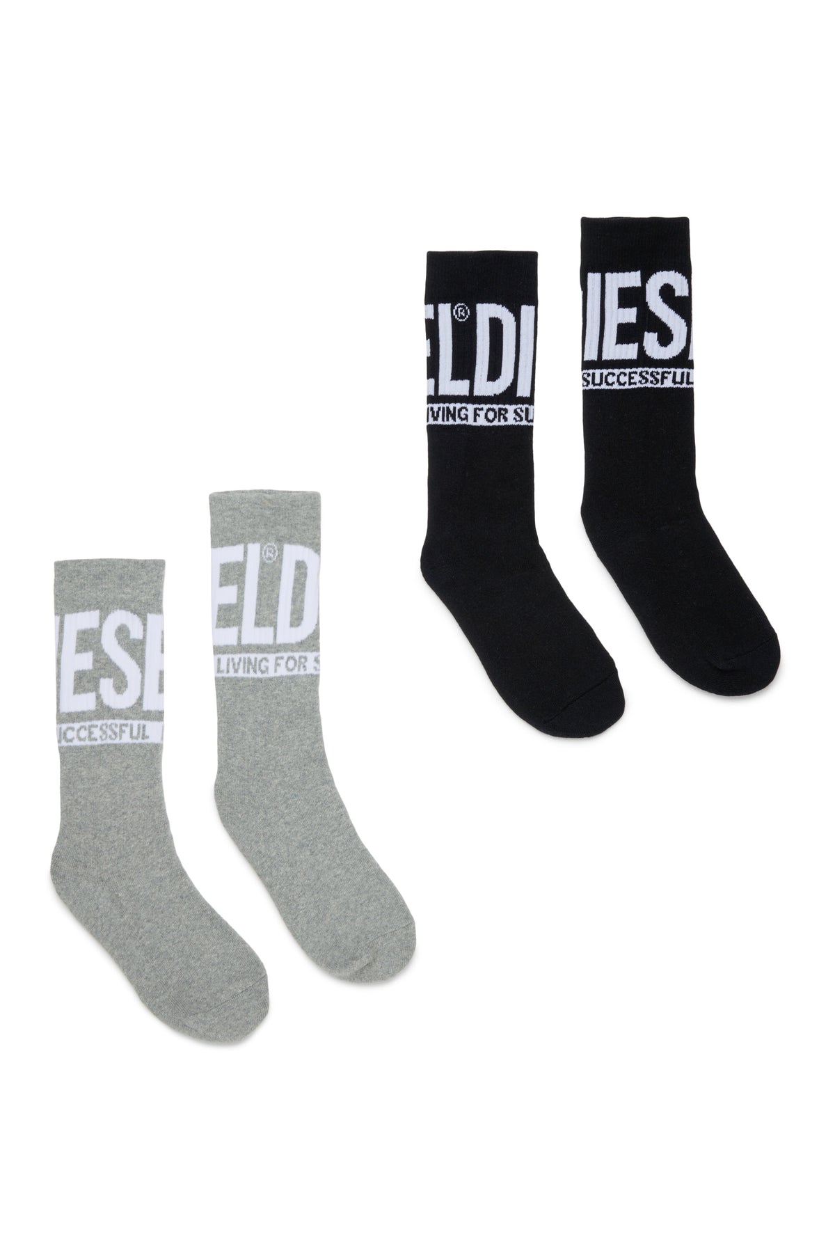 Set of two pairs of logo socks