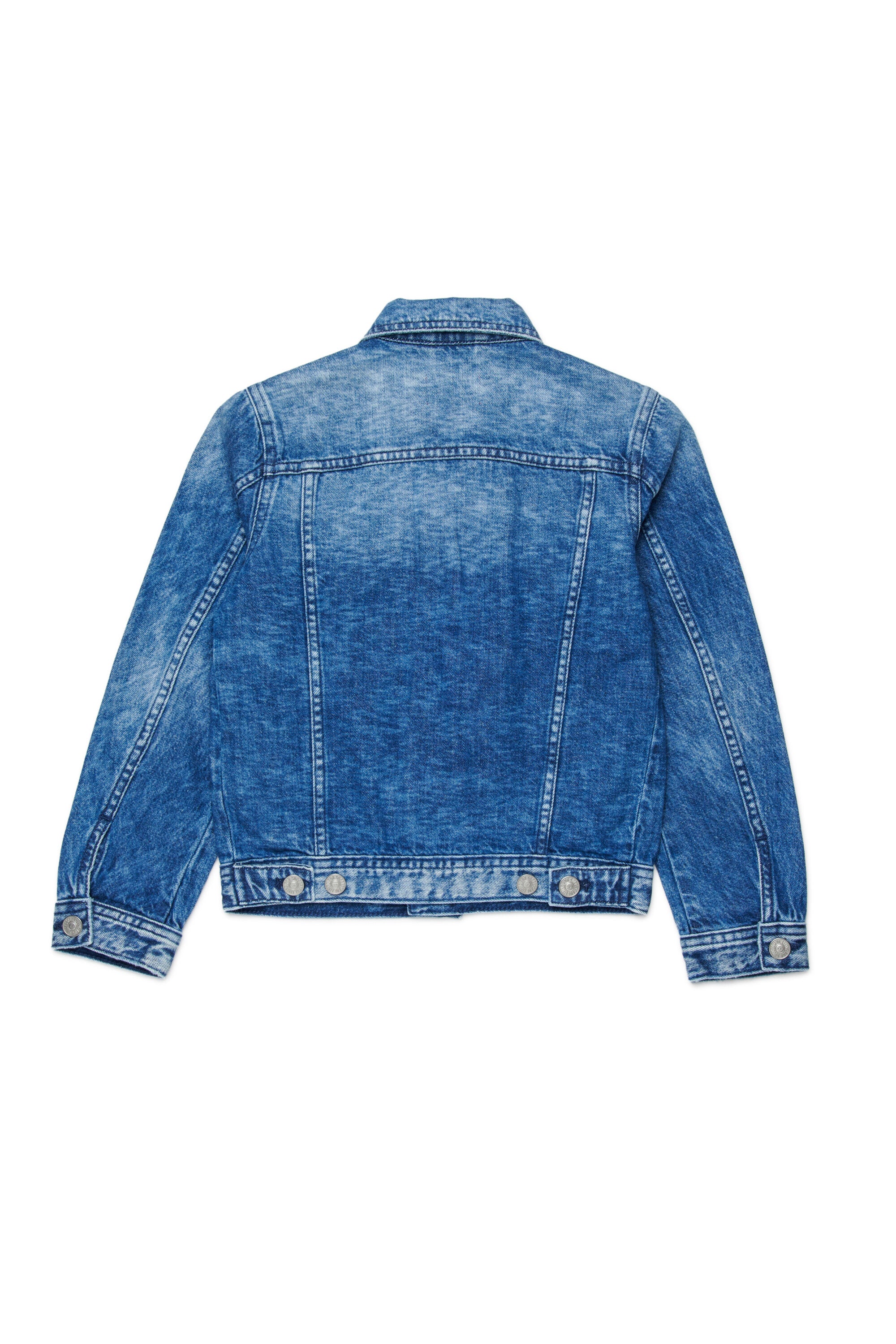 Denim jacket with logo