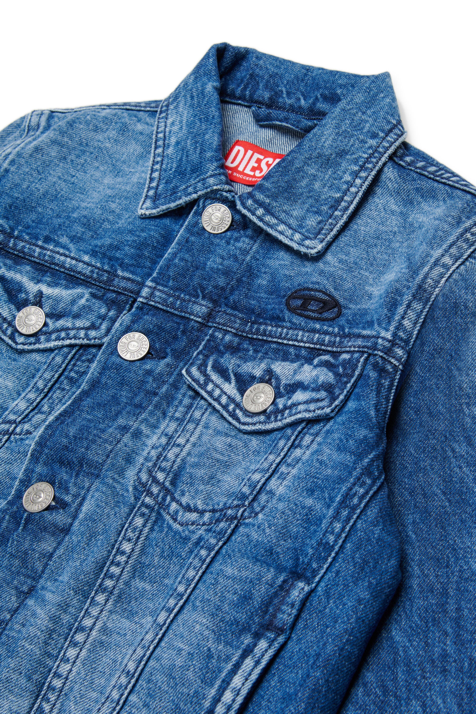Denim jacket with logo