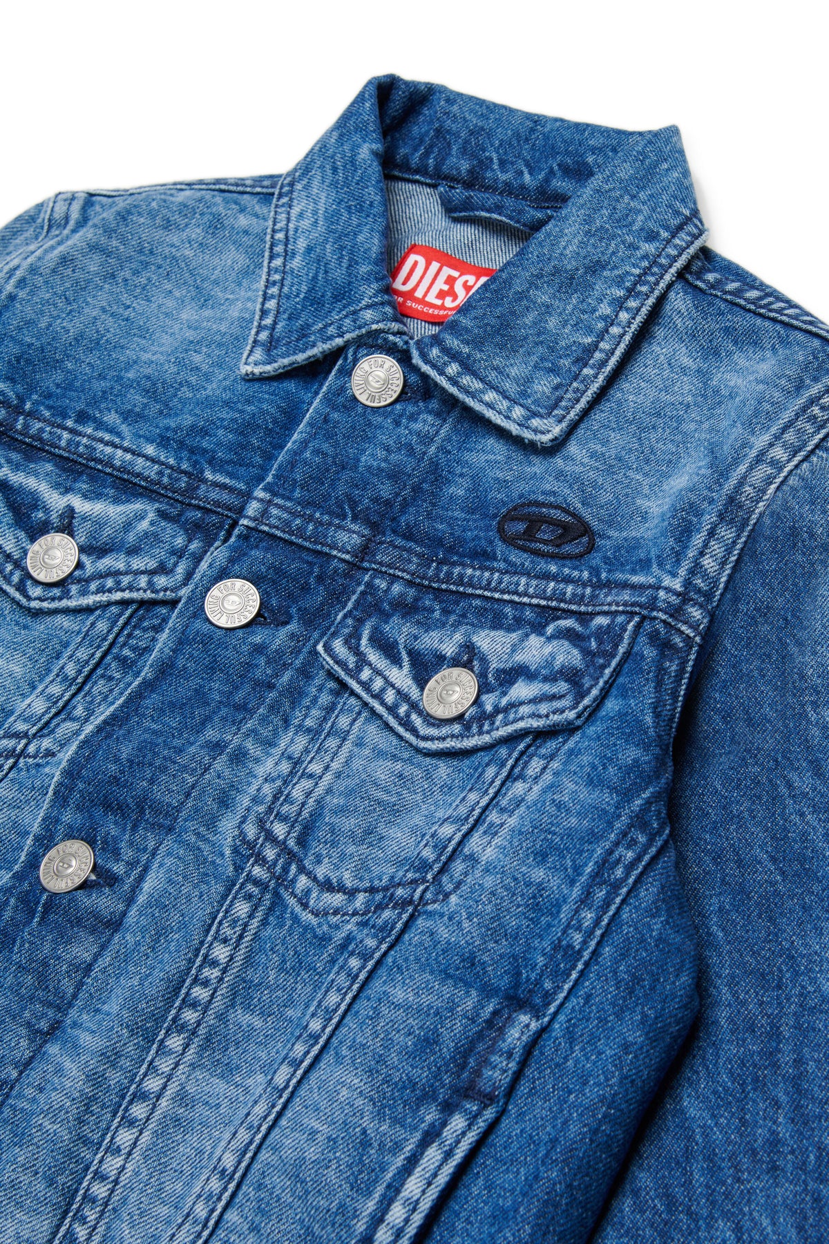 Denim jacket with logo