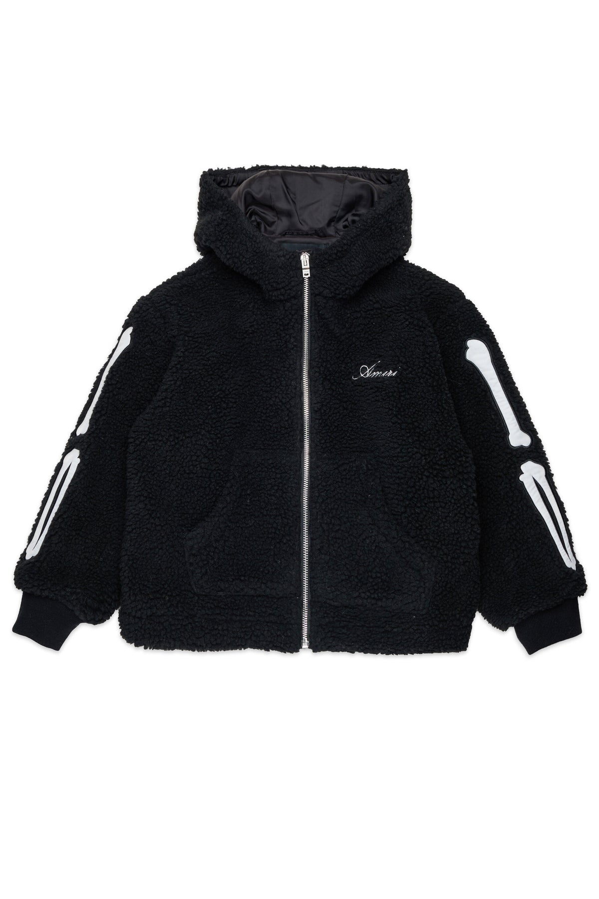 Teddy jacket with bone details