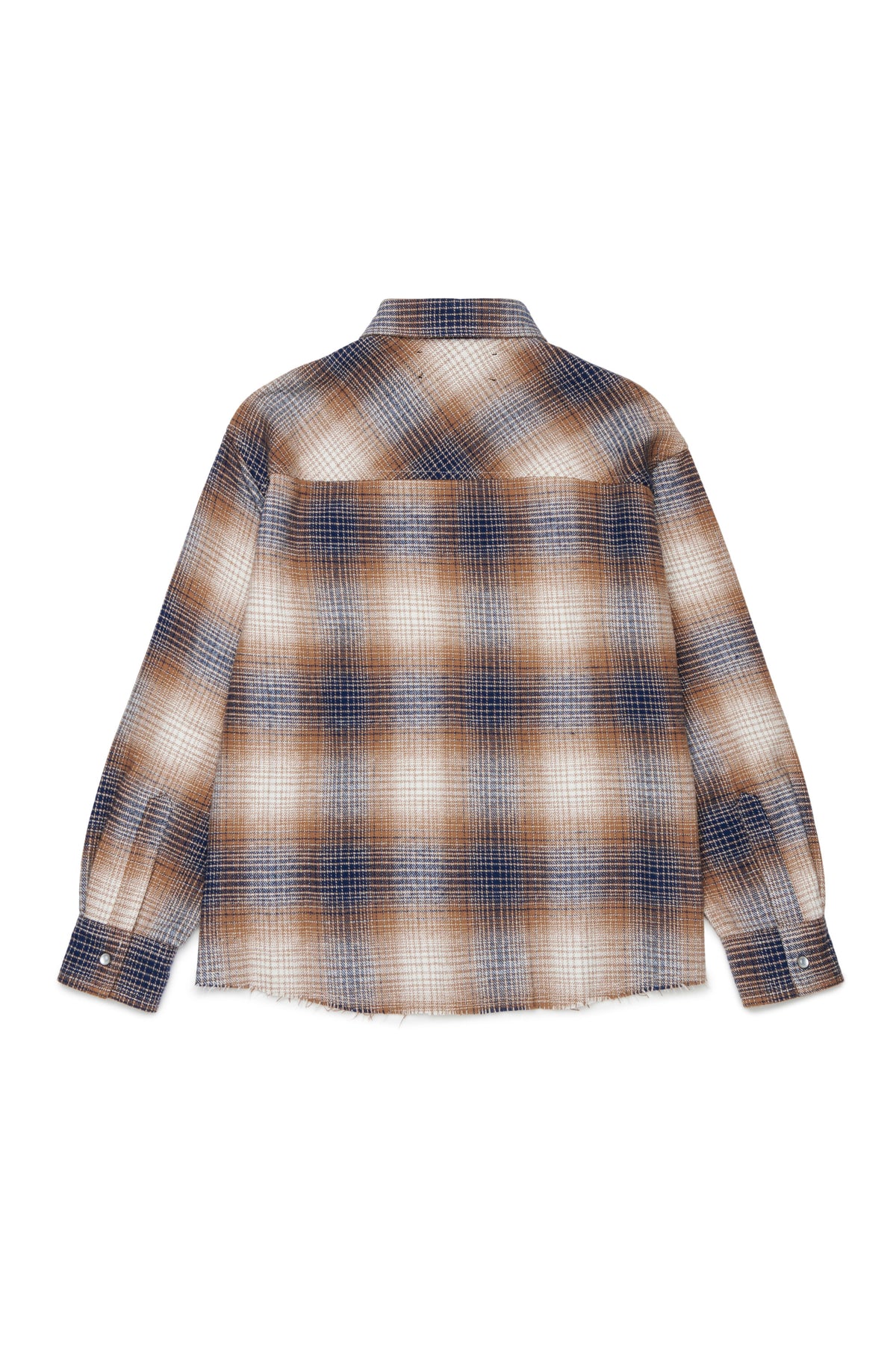 Checked shirt with logo