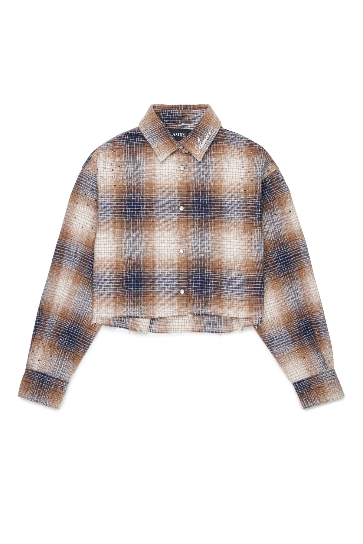 Checked shirt with logo