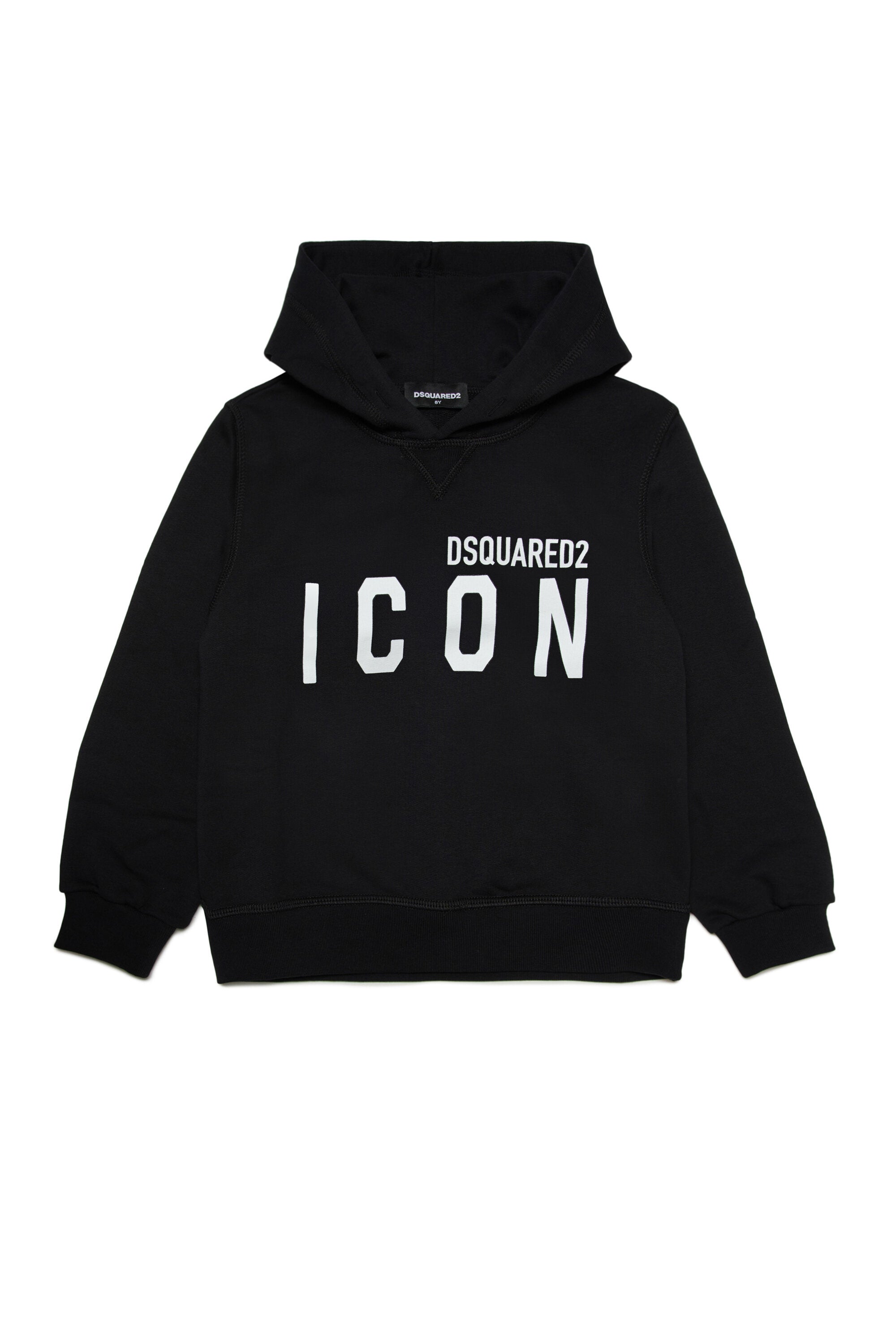 Cotton hooded sweatshirt with logo Icon