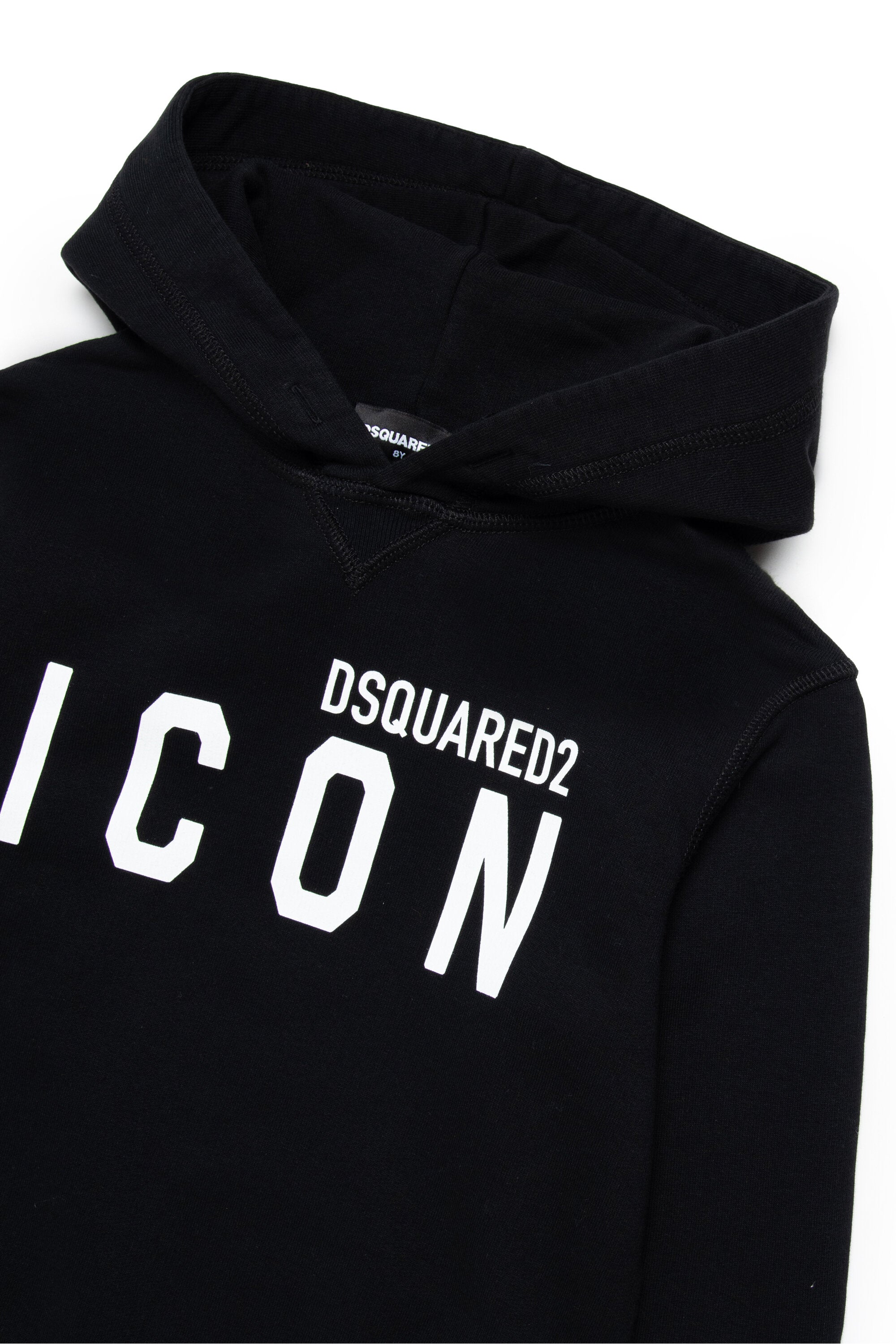 Cotton hooded sweatshirt with logo Icon