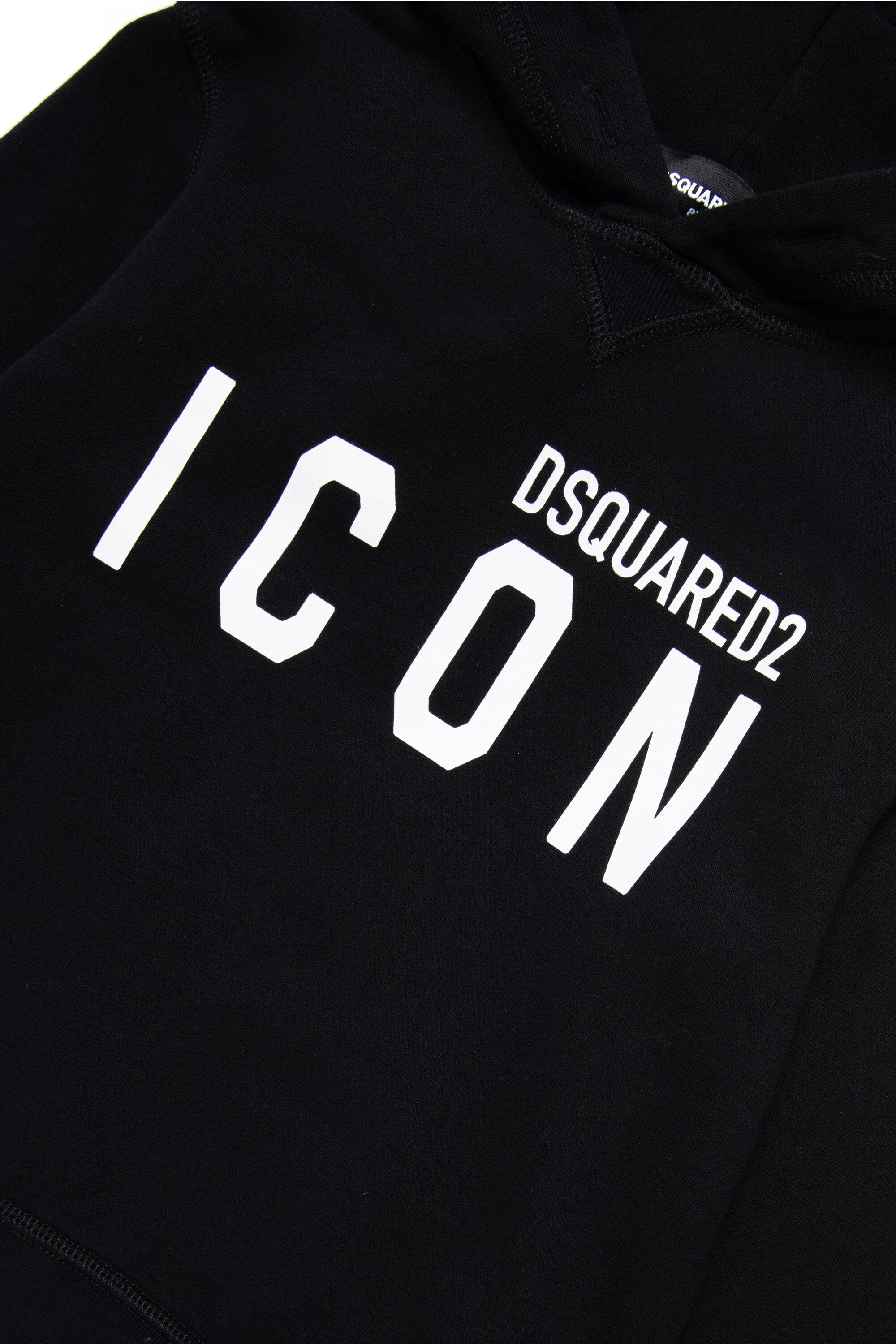 Cotton hooded sweatshirt with logo Icon