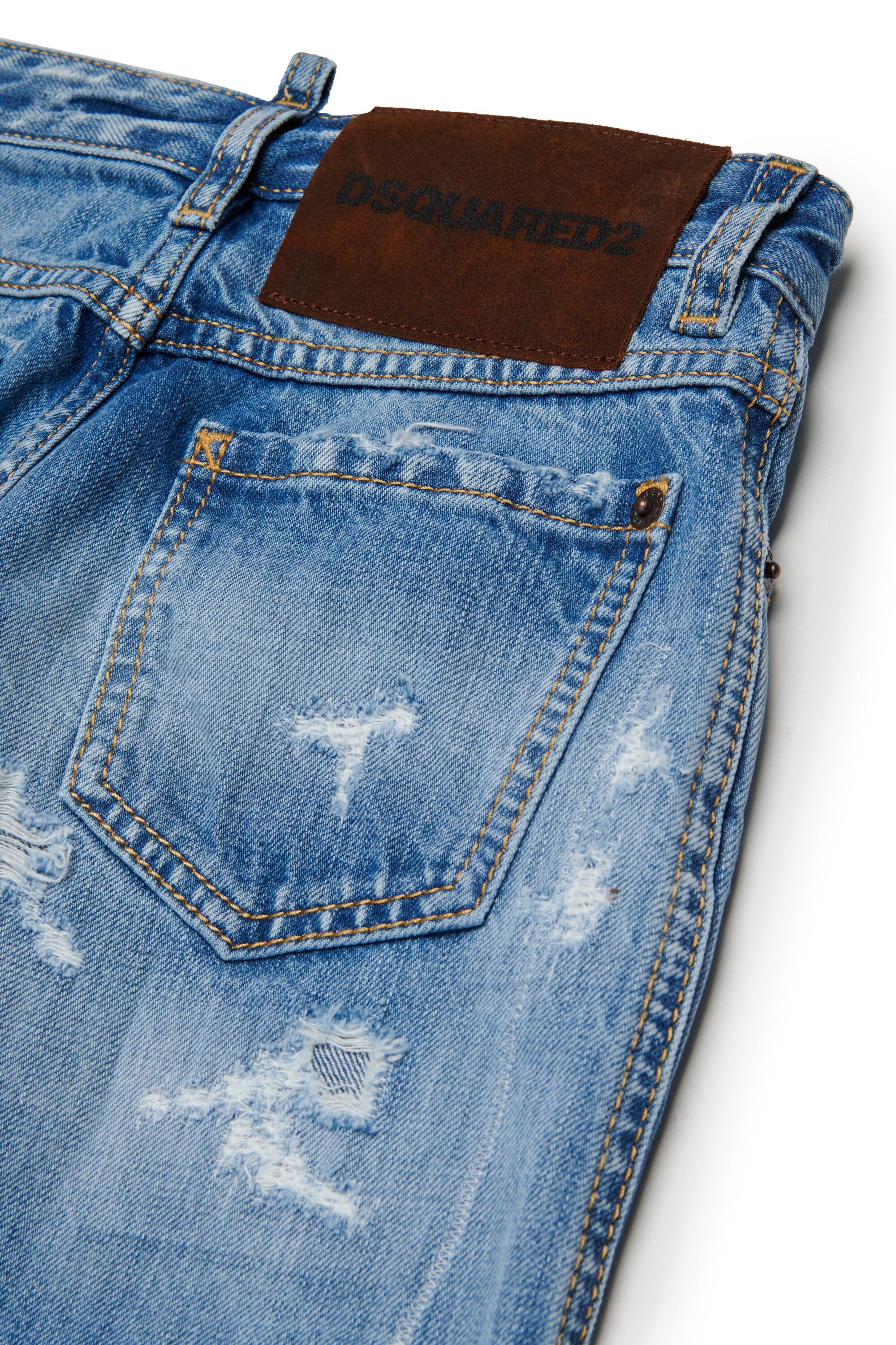 Regular jeans in light blue wash - Long Kawaii