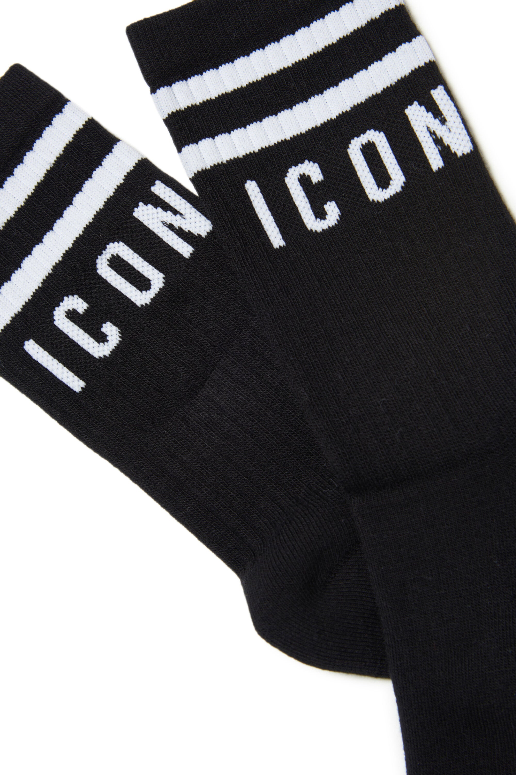 Black socks with Icon logo