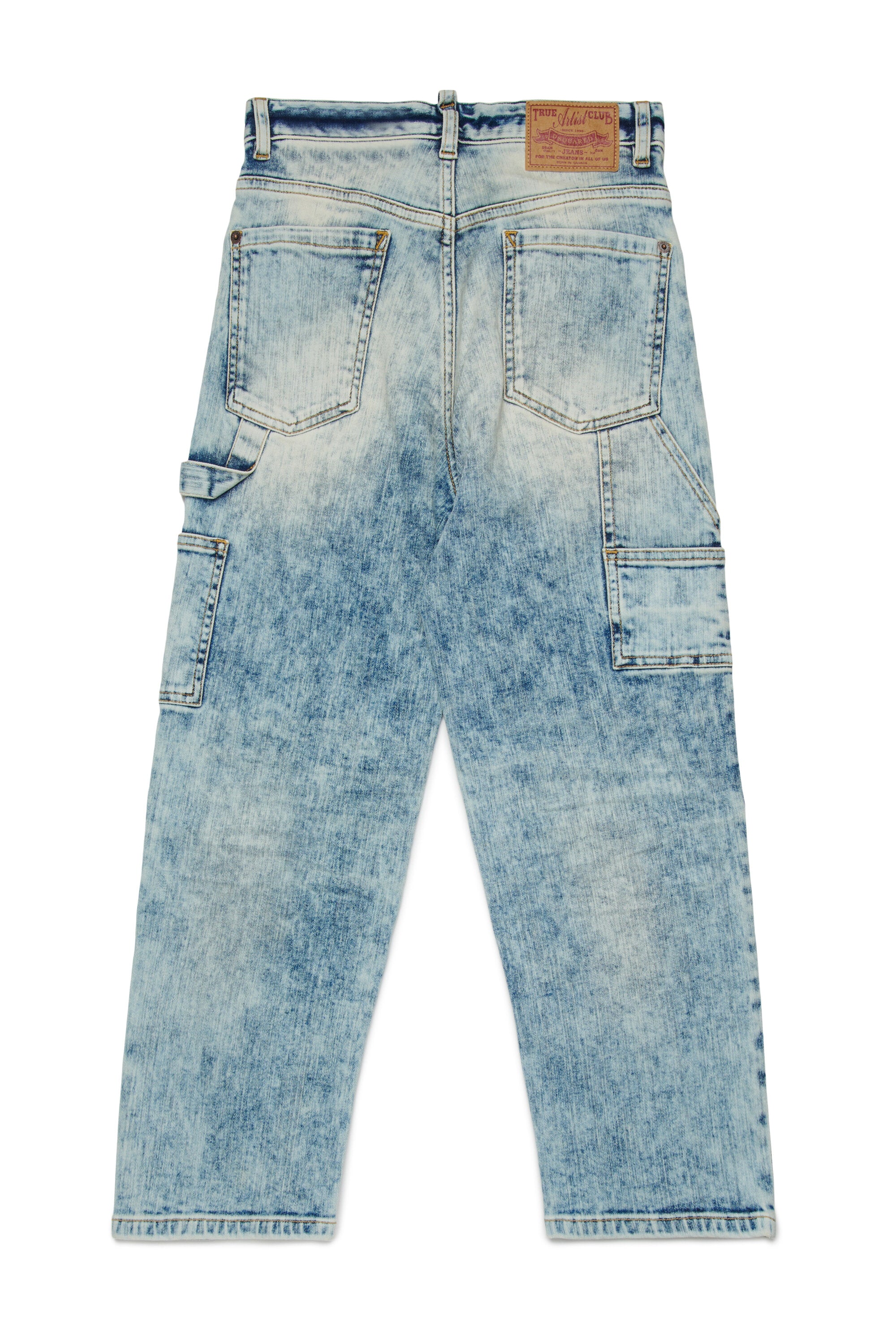 Straight jeans with marbled effect - Loose