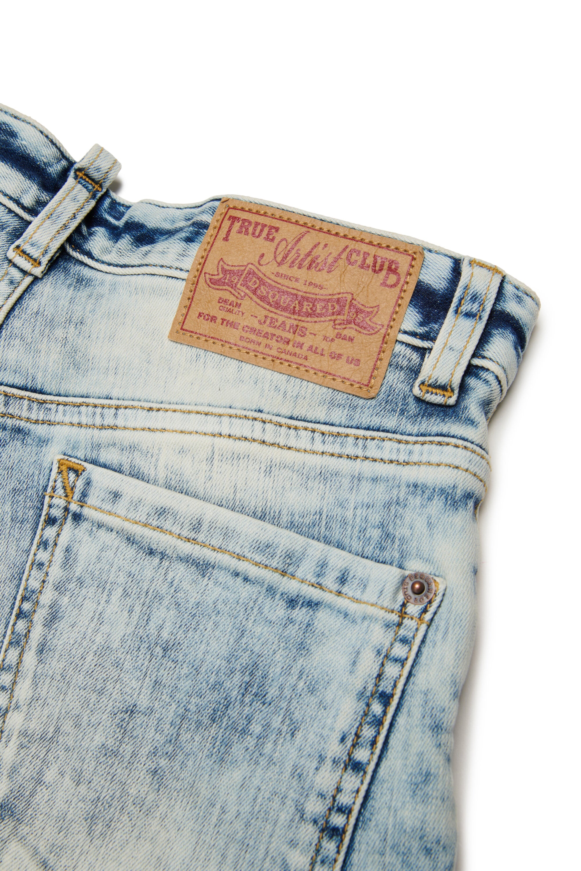 Straight jeans with marbled effect - Loose