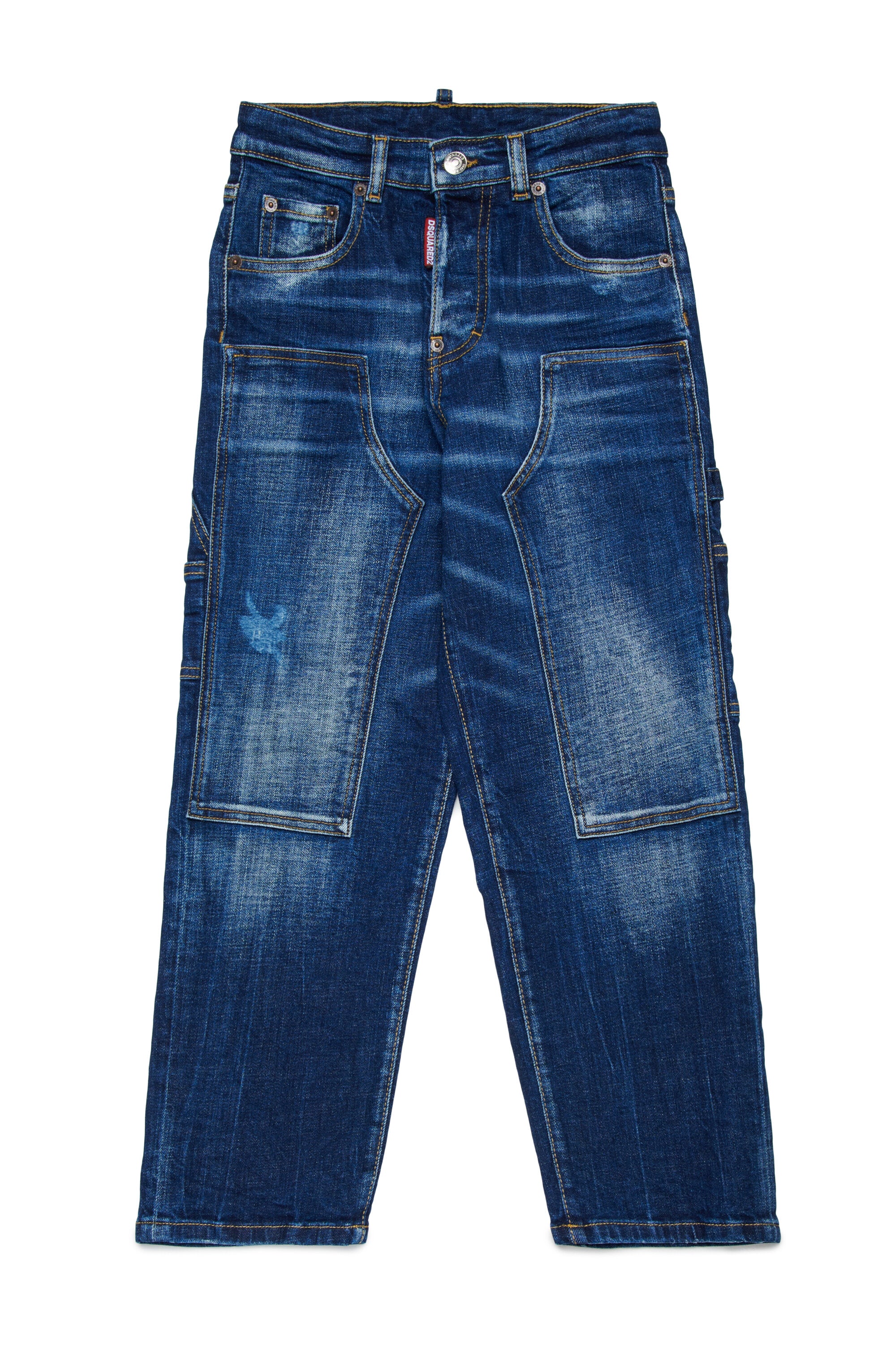 Straight jeans in medium blue wash - Loose