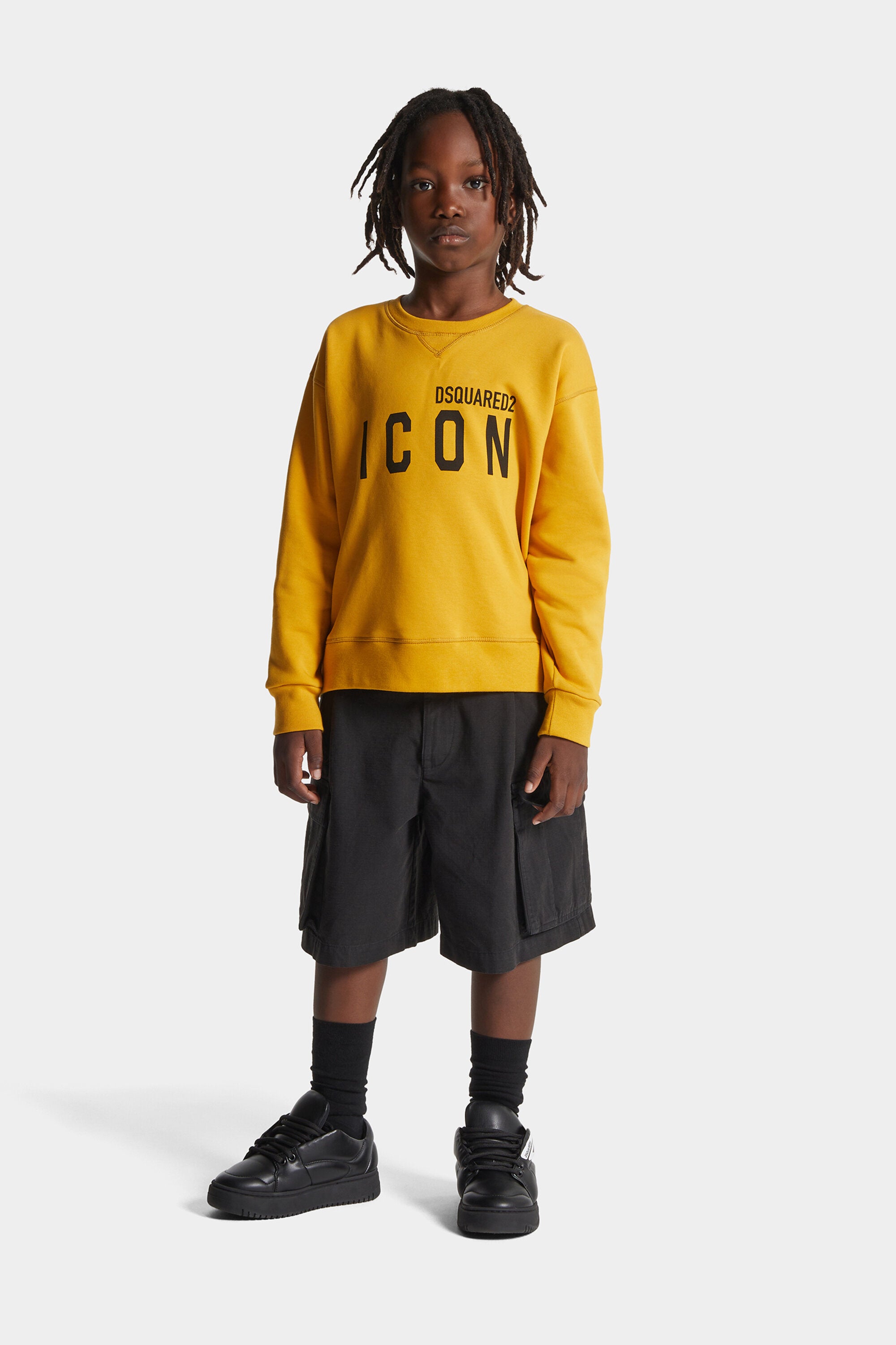 Crew-neck sweatshirt with ICON logo