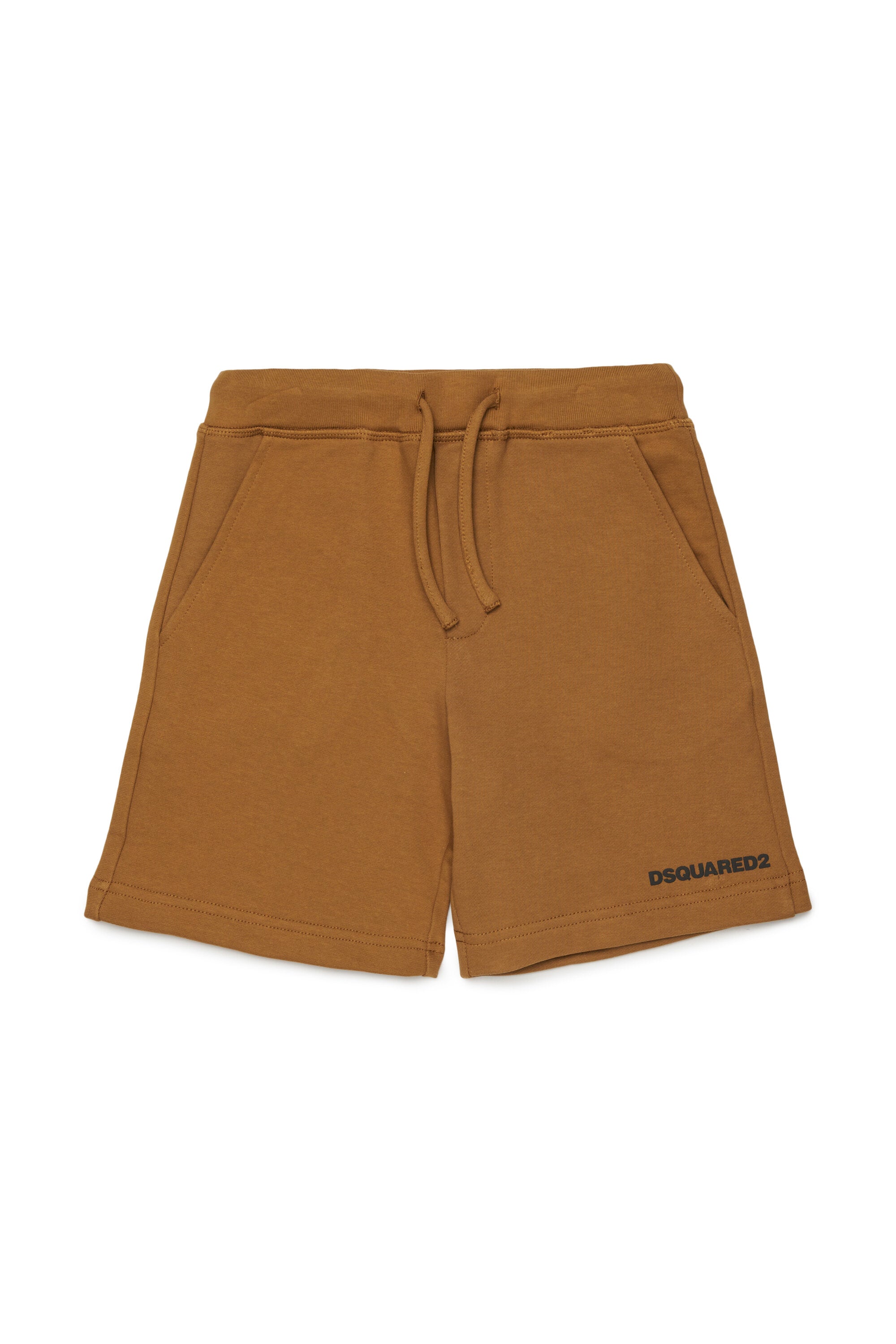 Branded fleece shorts