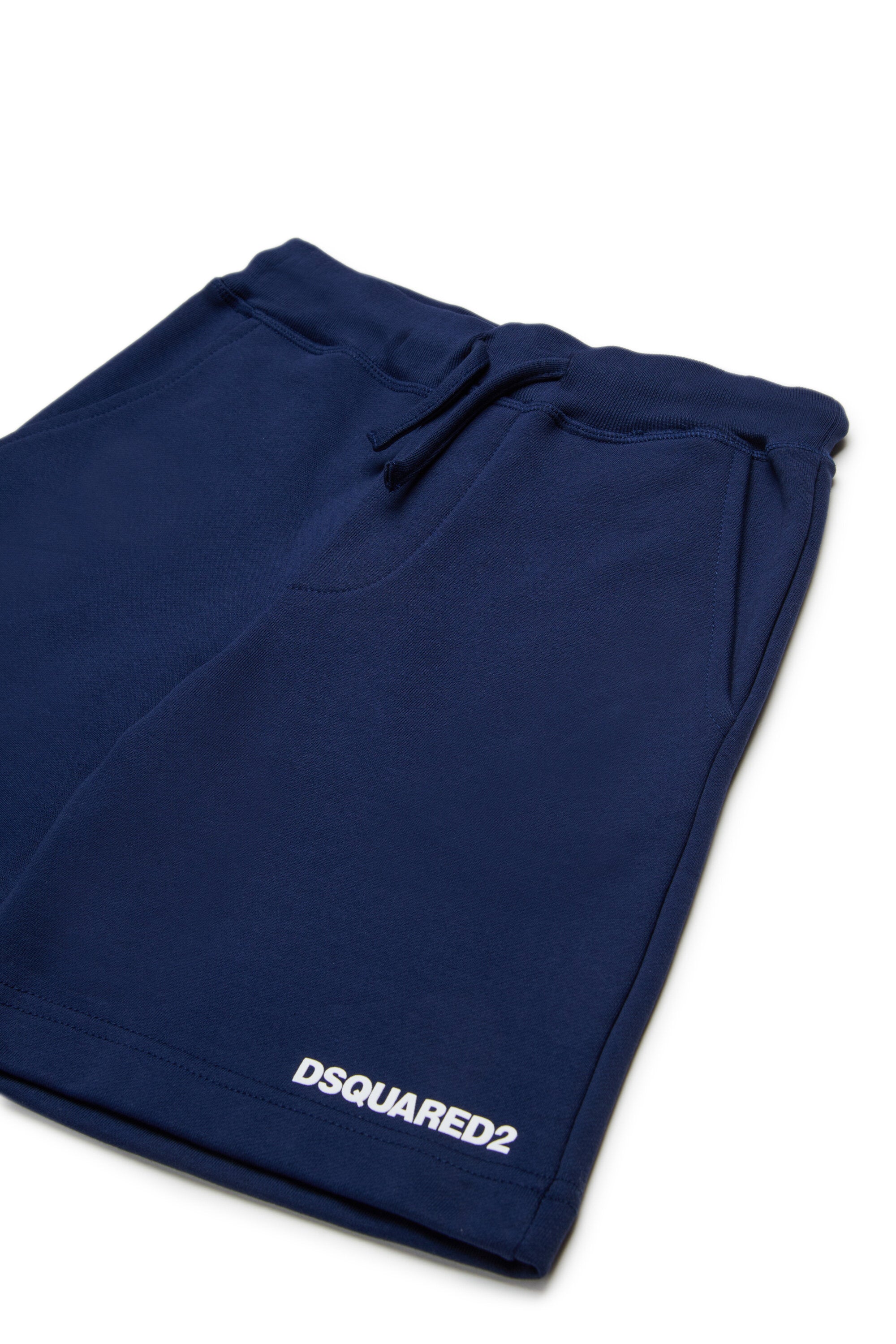 Branded fleece shorts