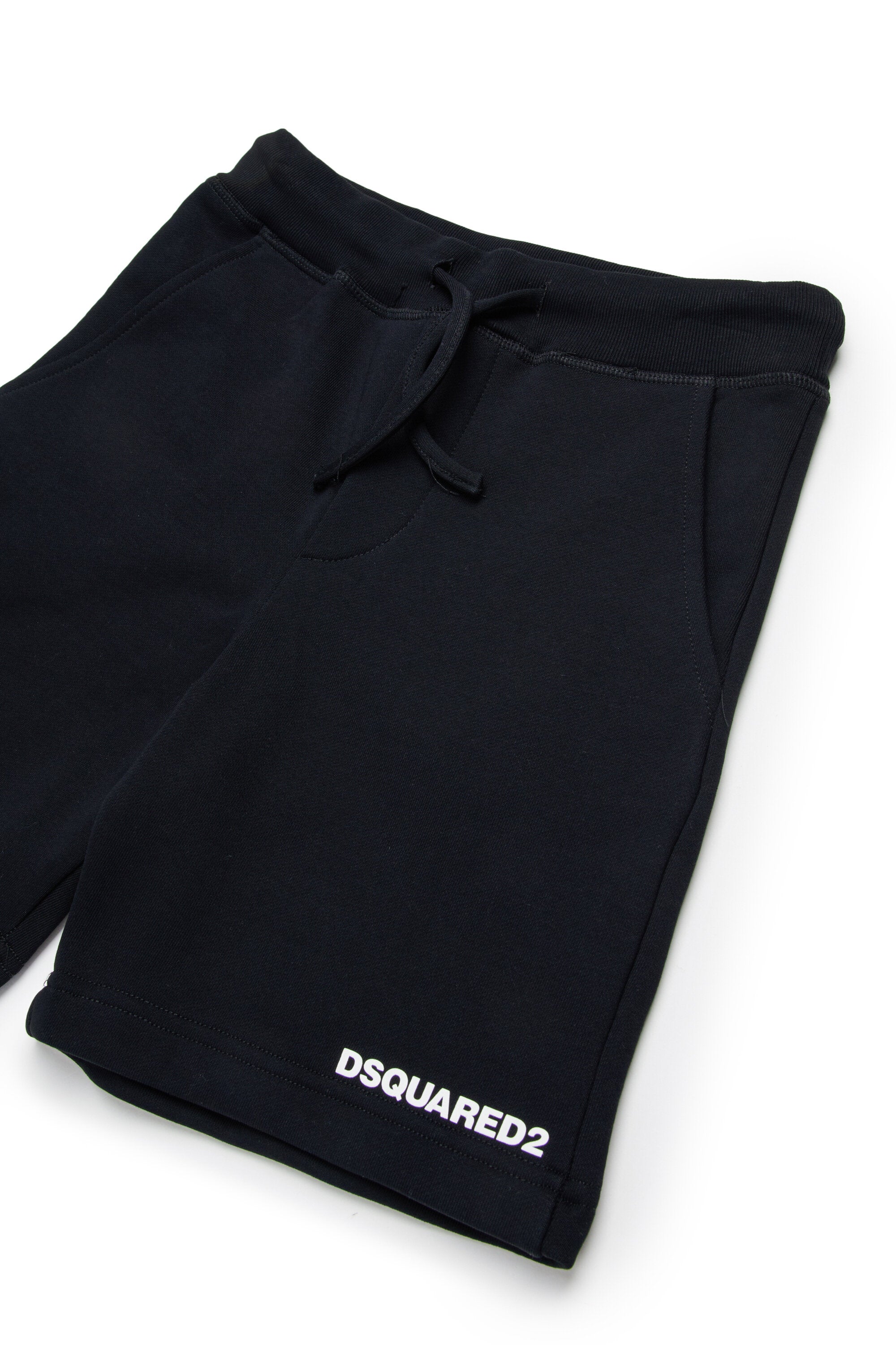 Branded fleece shorts