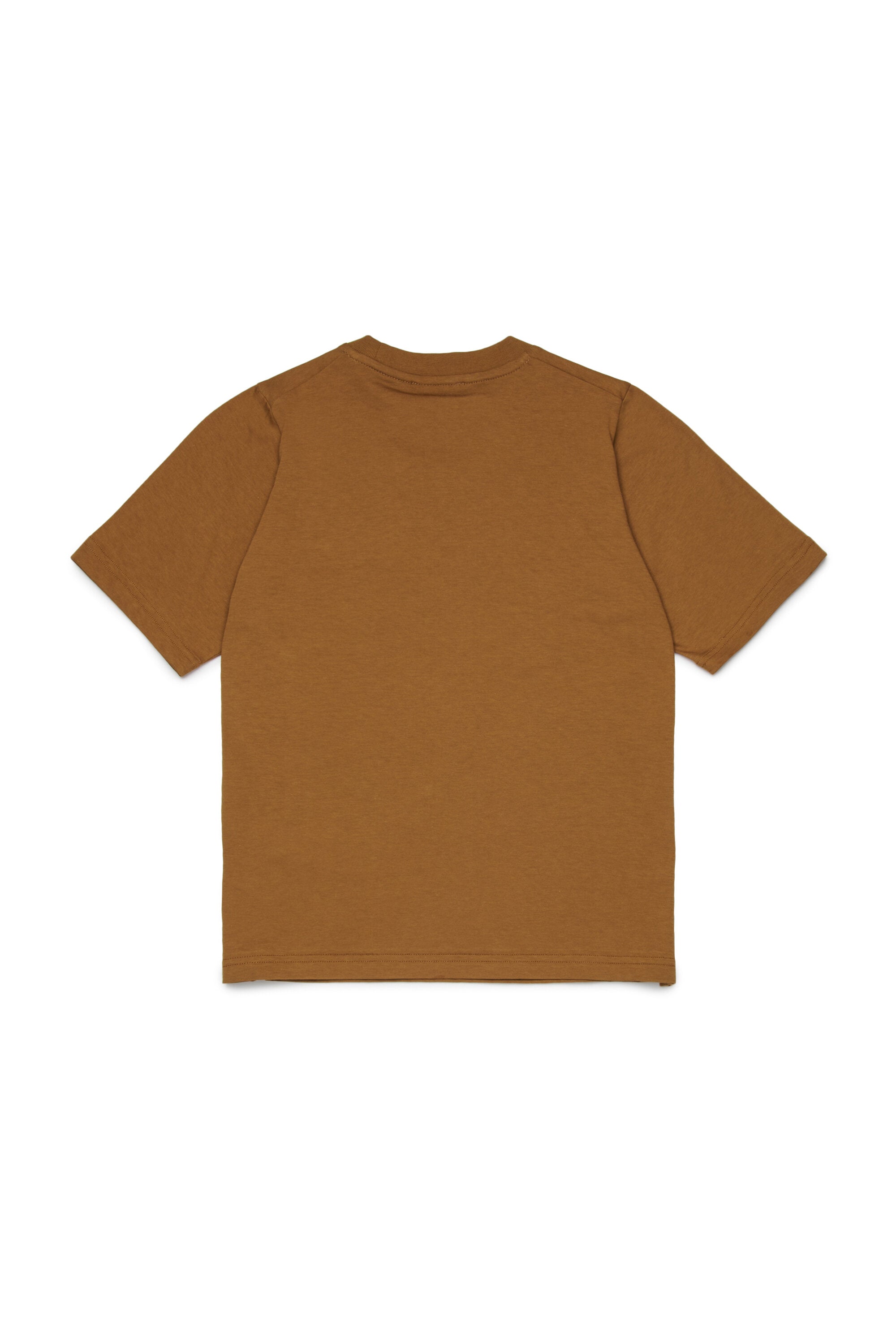 T-shirt with rubber effect logo