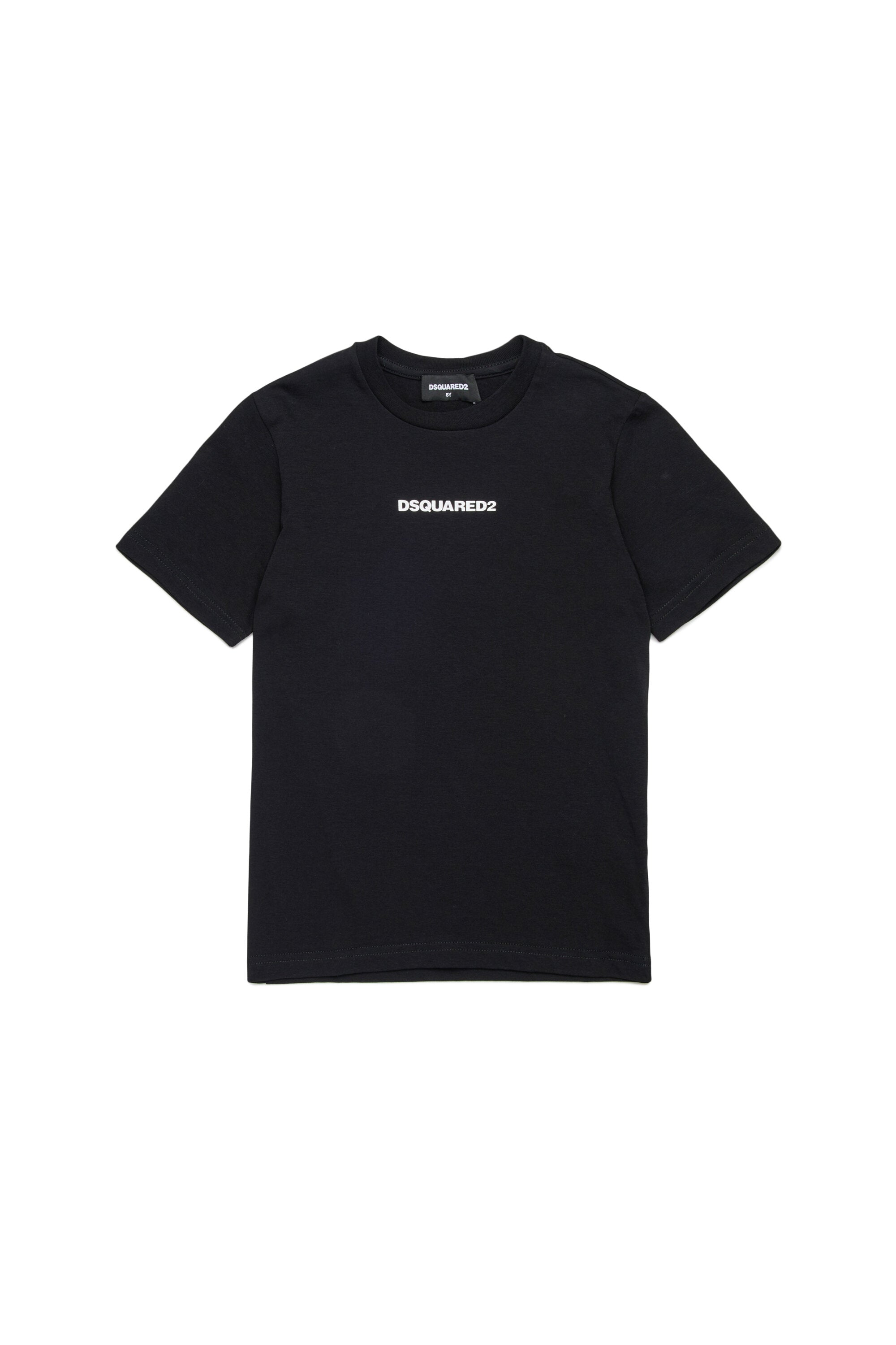 T-shirt with rubber effect logo