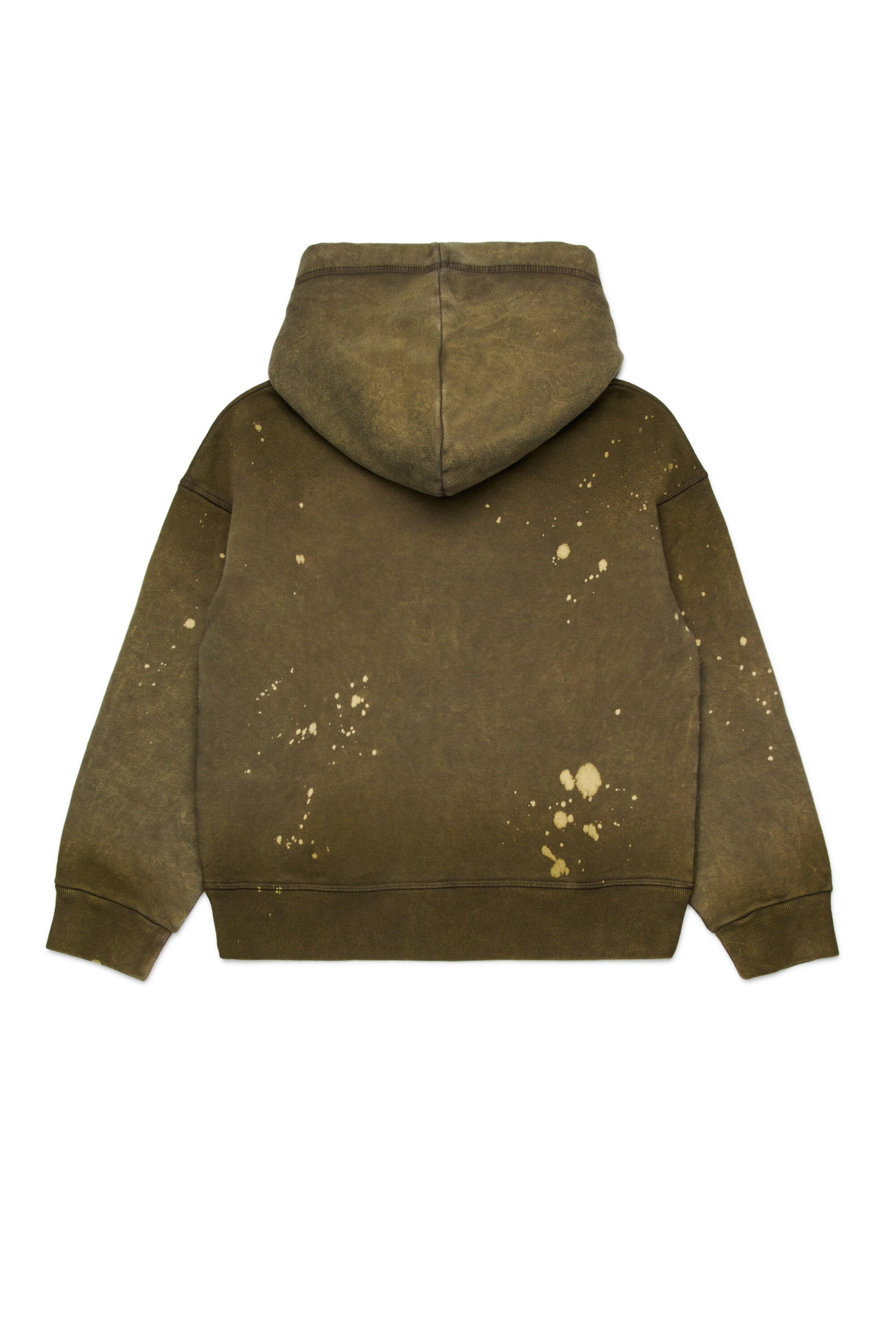 Vintage effect hooded sweatshirt