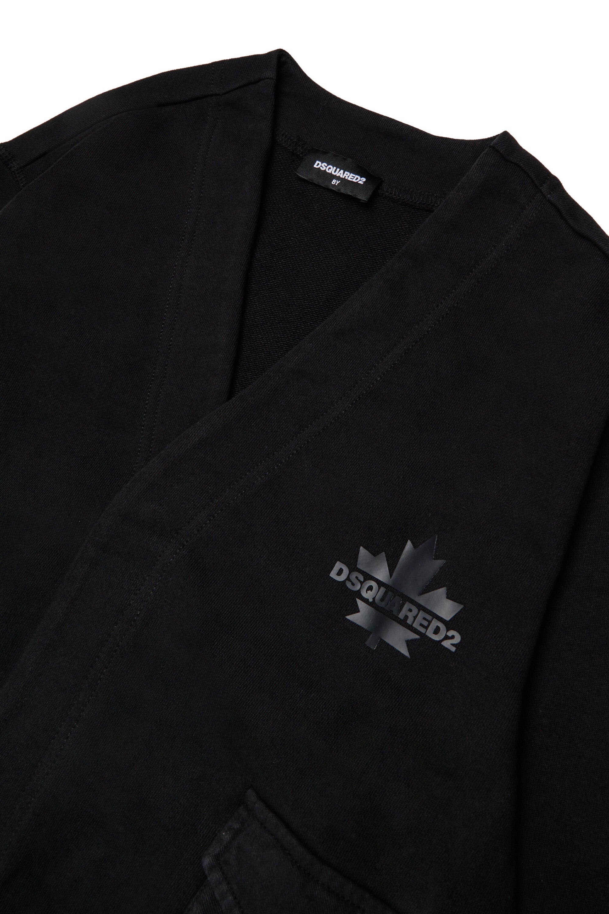 Cardigan-style sweatshirt with Maple Leaf logo