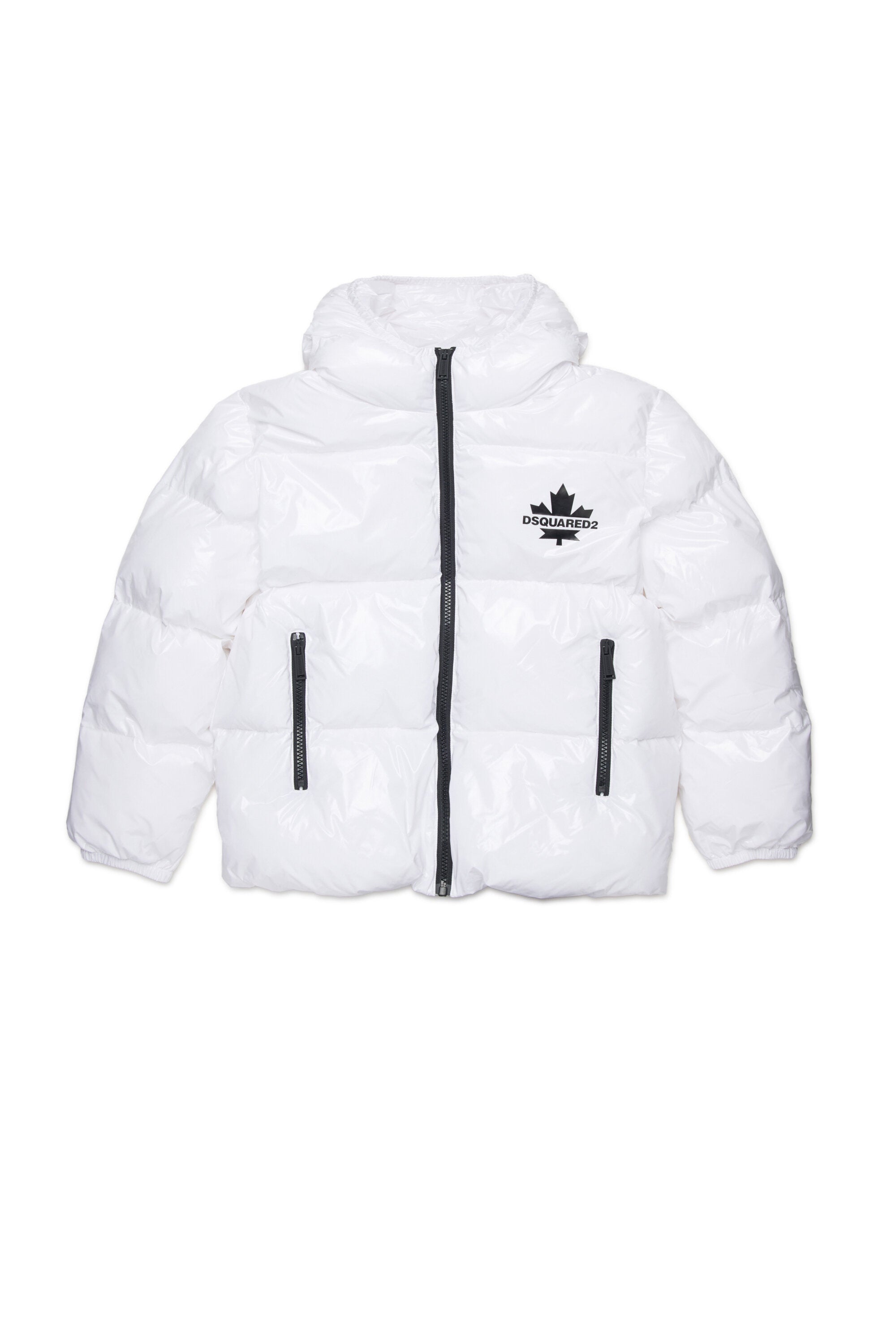 Short padded jacket with logo Maple Leaf