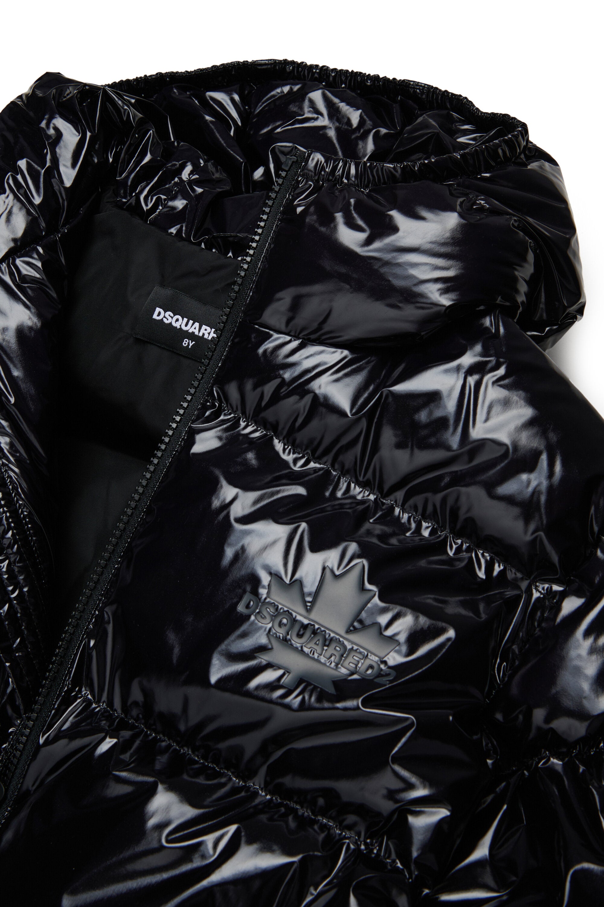 Short padded jacket with logo Maple Leaf