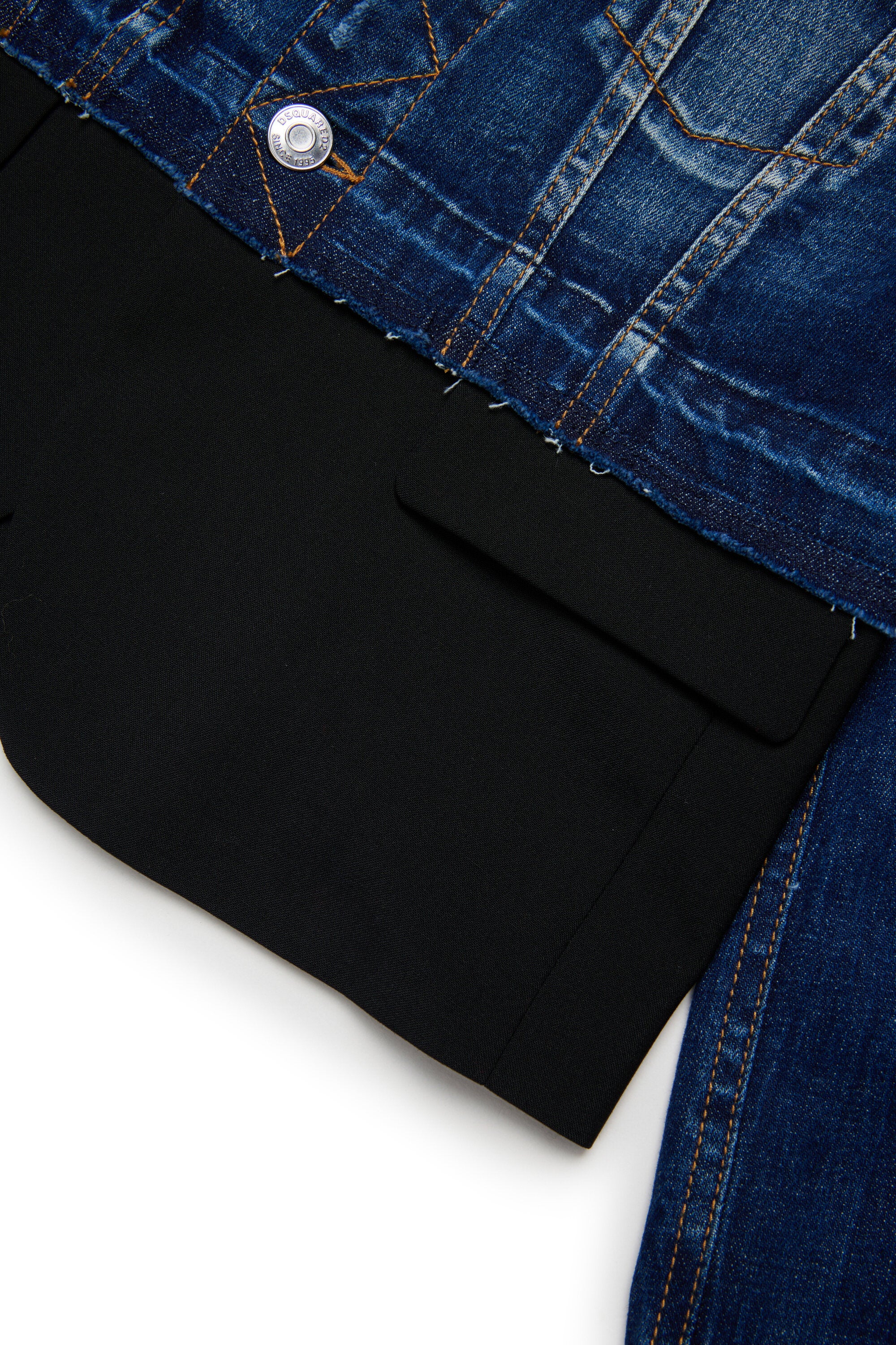 Denim and cool wool jacket