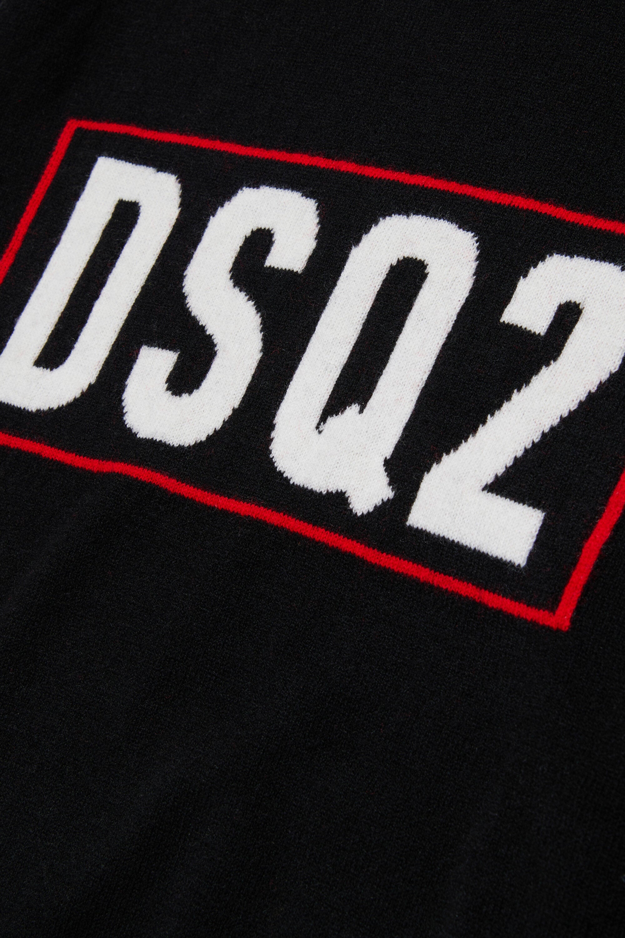 Merino wool pullover with DSQ2 logo