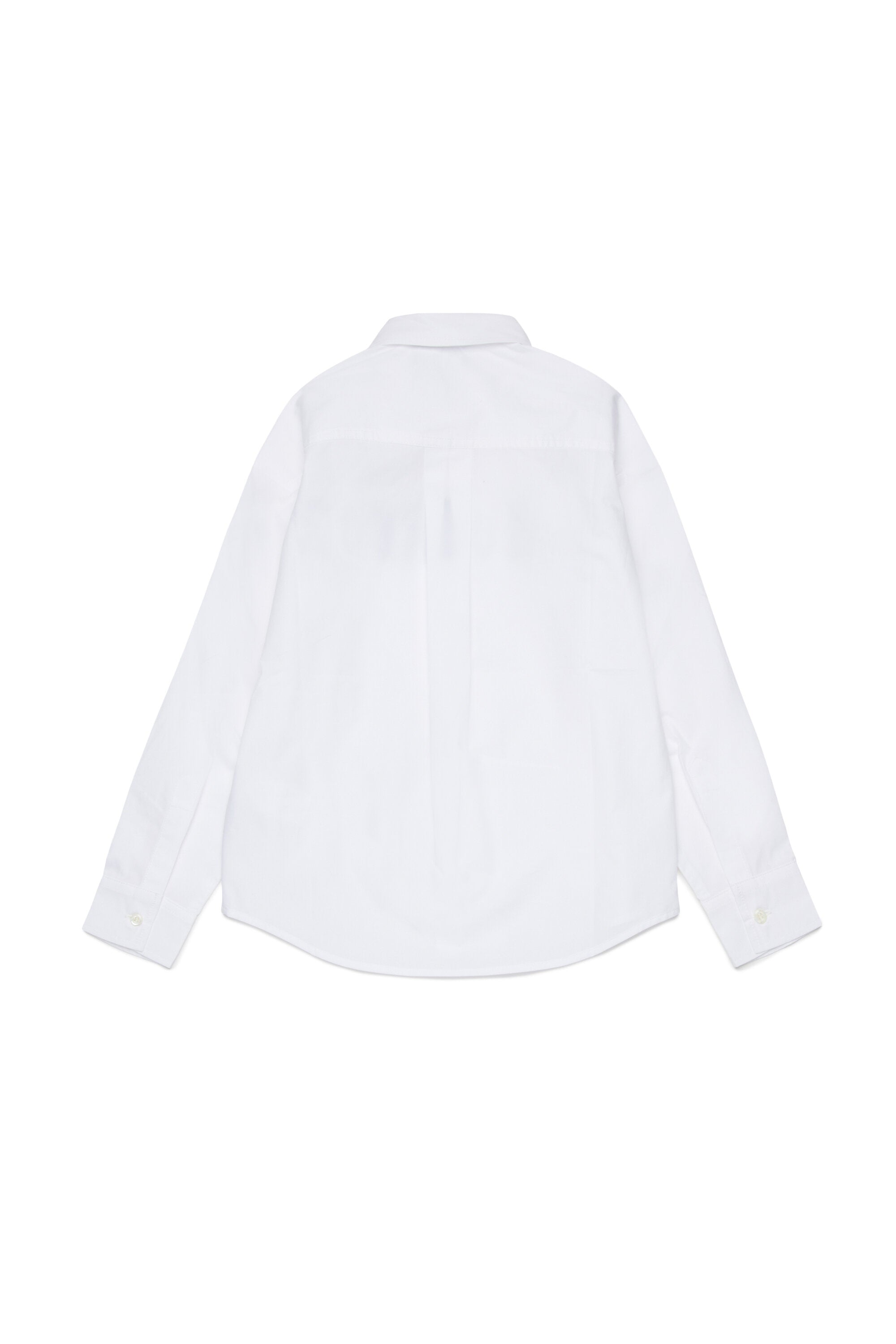 Poplin shirt with shiny logo