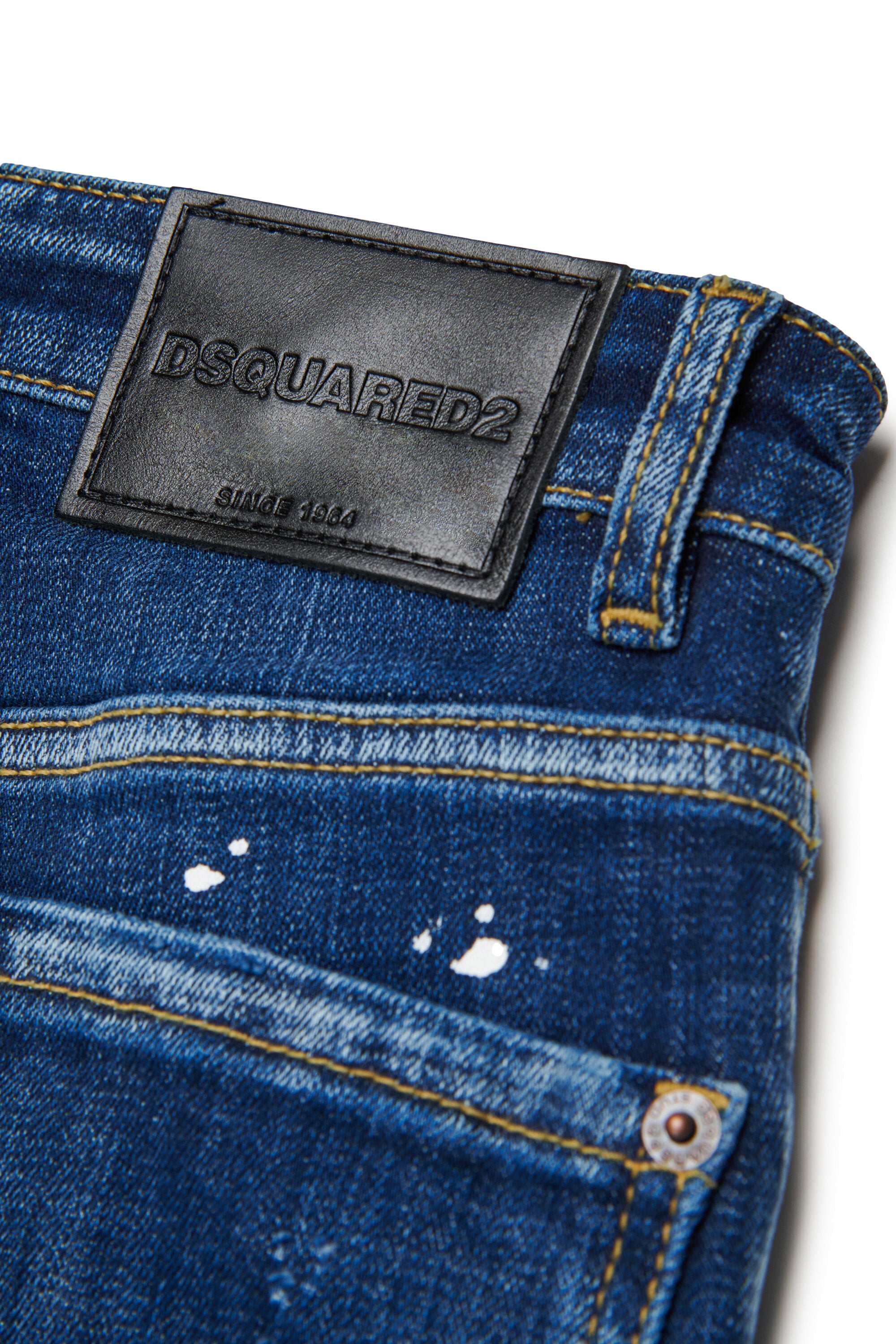 Regular dark blue jeans with spots - Moose Lost