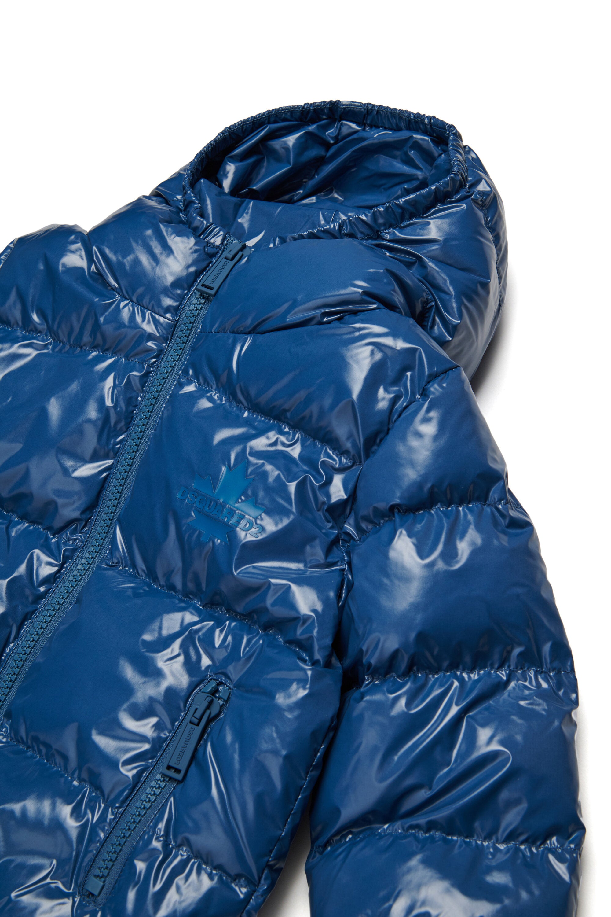 Short padded jacket with logo Maple Leaf