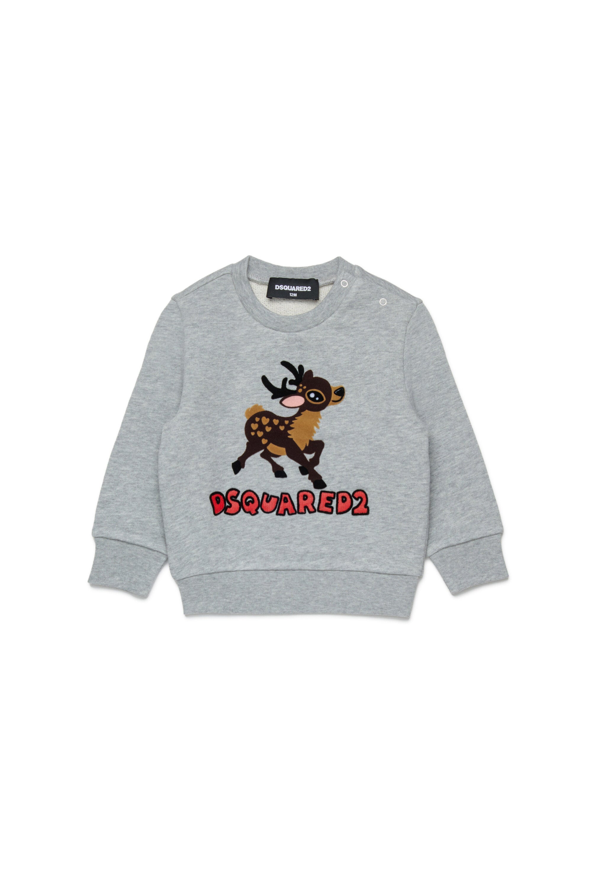 Crew-neck sweatshirt with Fawn print