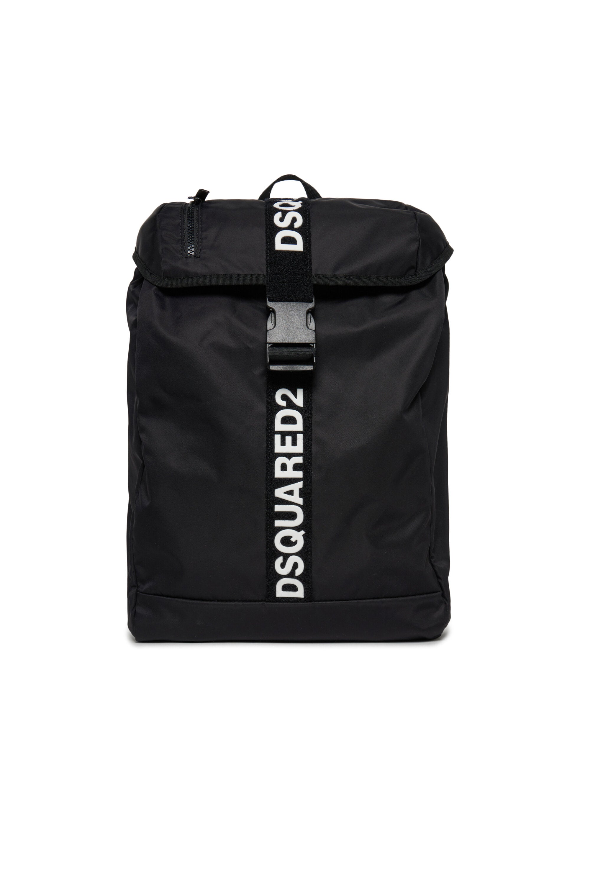 Backpack with logo rubberized