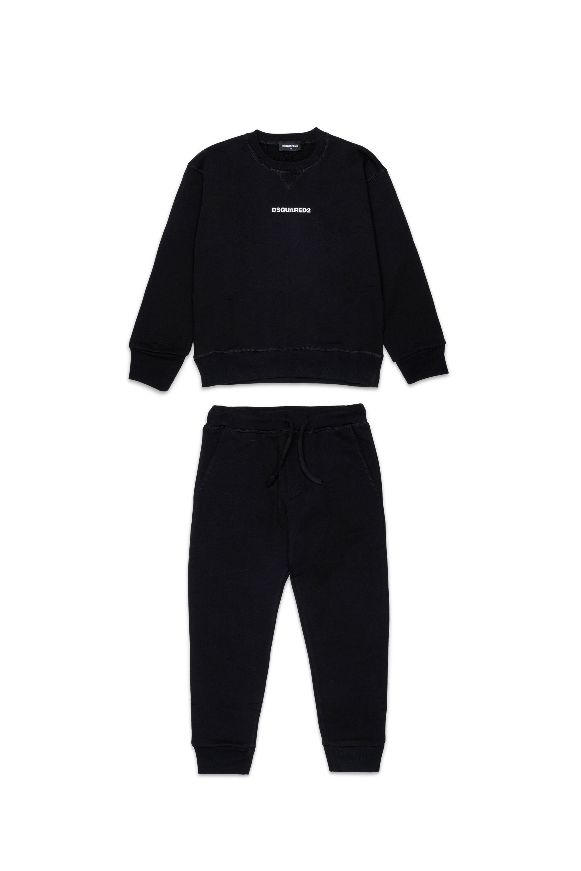 Long fleece jumpsuit with logo