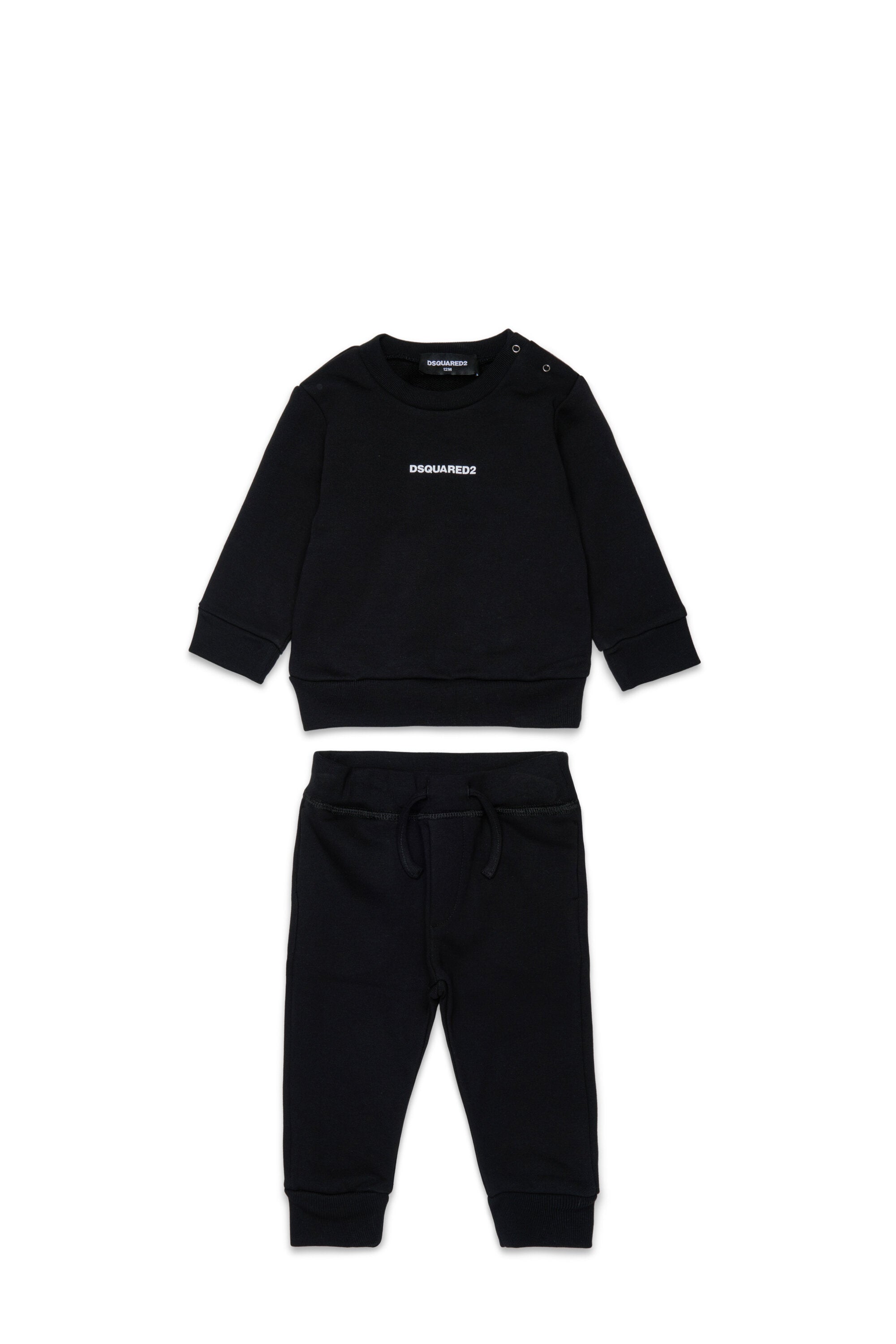 Long fleece jumpsuit with logo