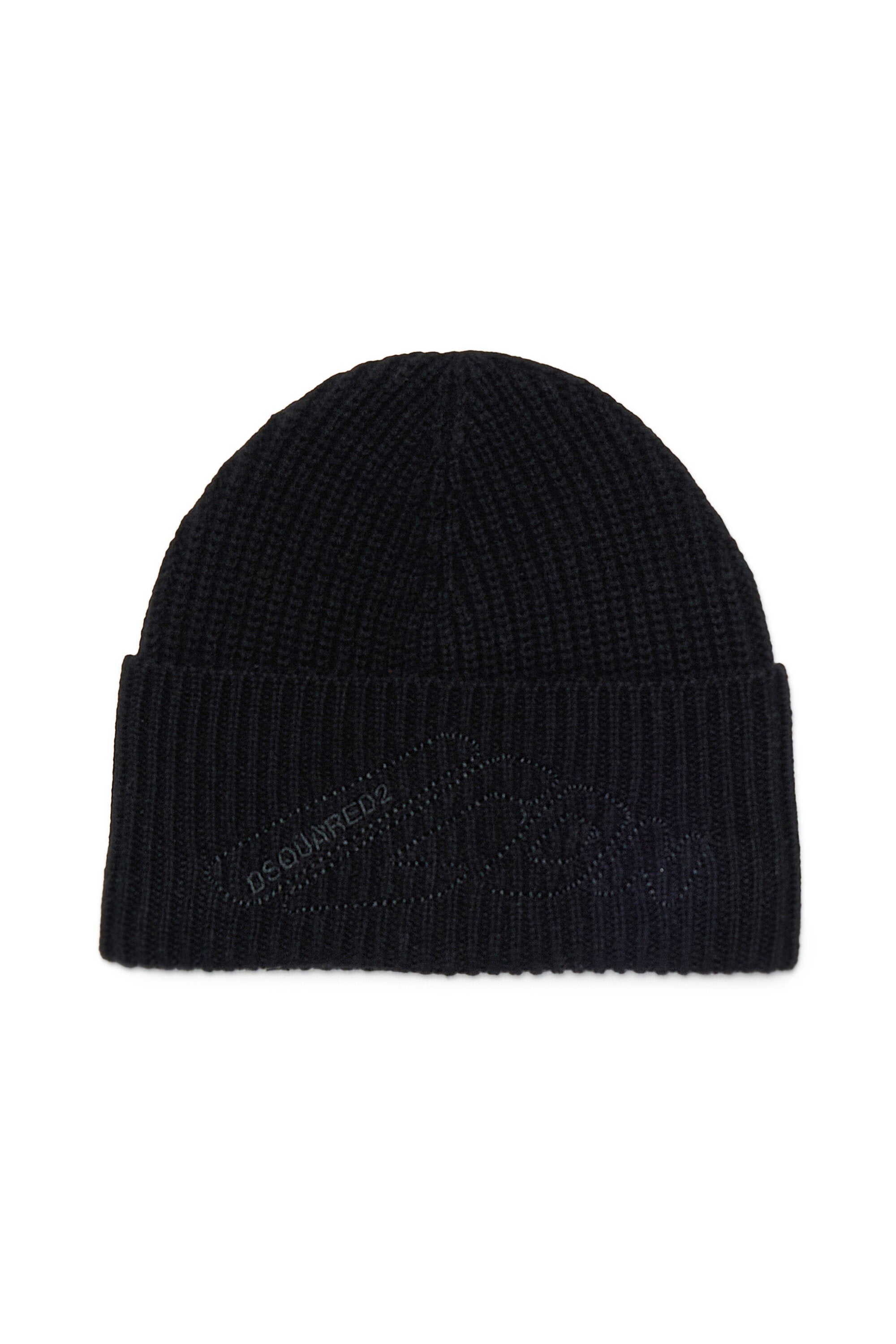 Wool-blend beanie with ICON logo