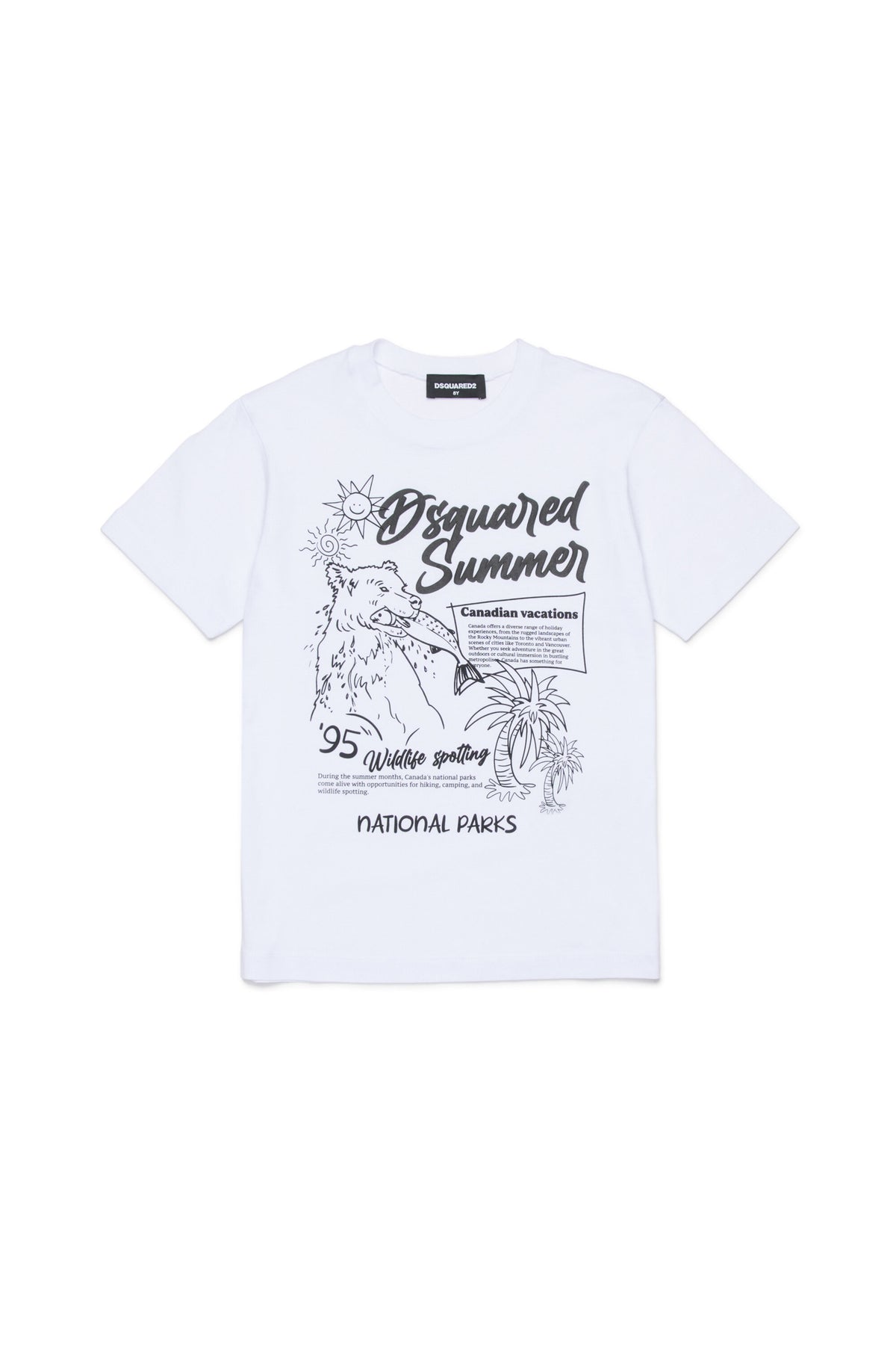 T-shirt with logo and frontal print