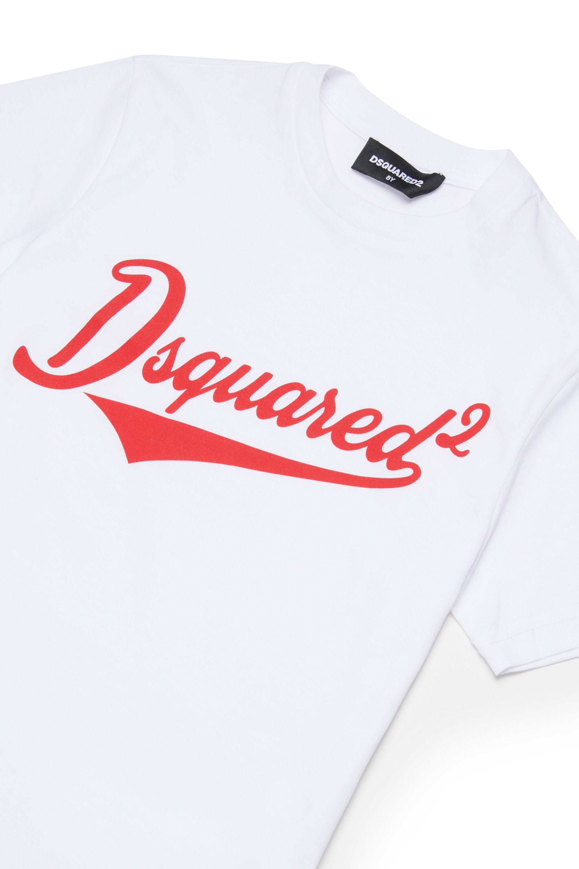 Crew-neck T-shirt with printed logo