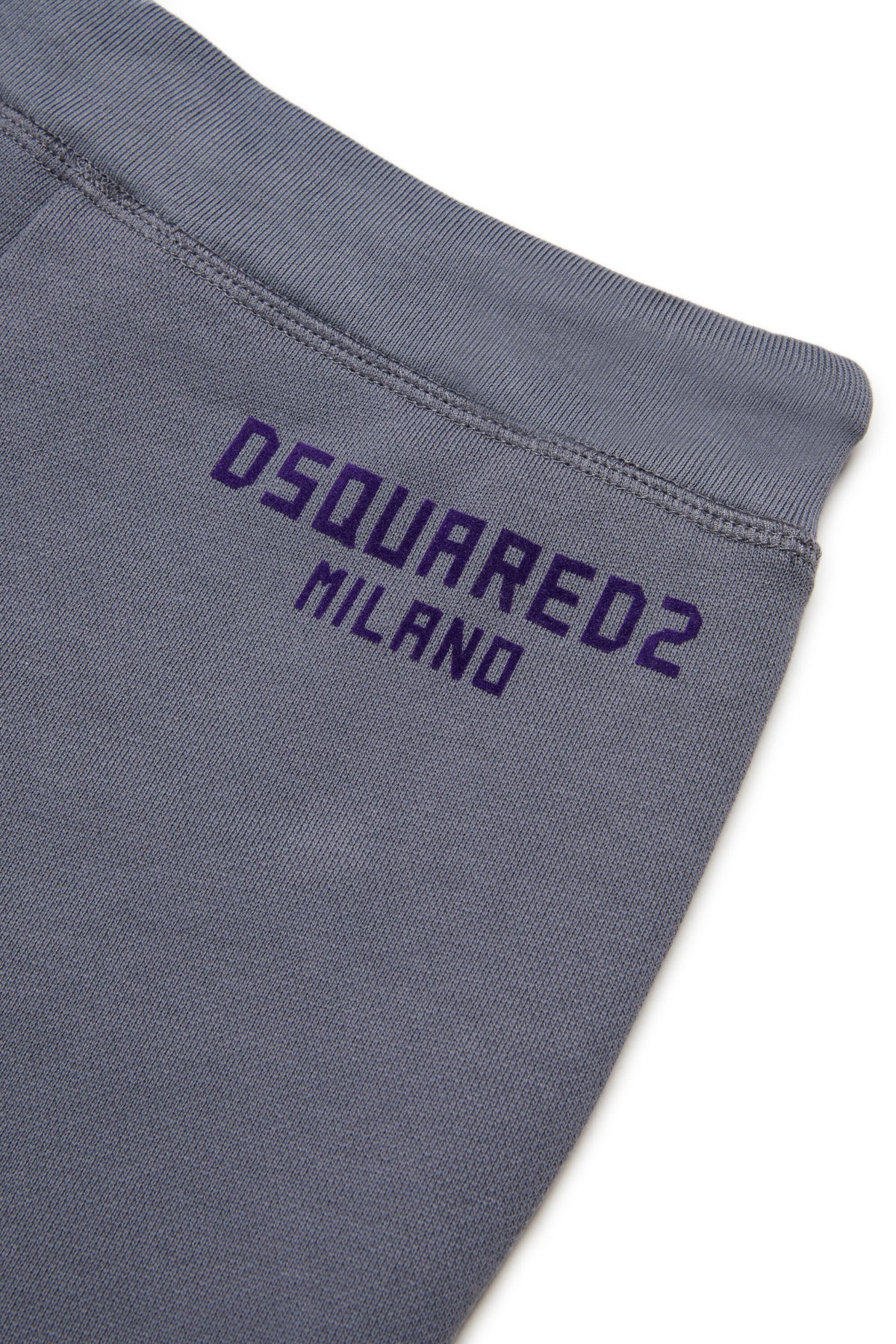 Fleece shorts with logo
