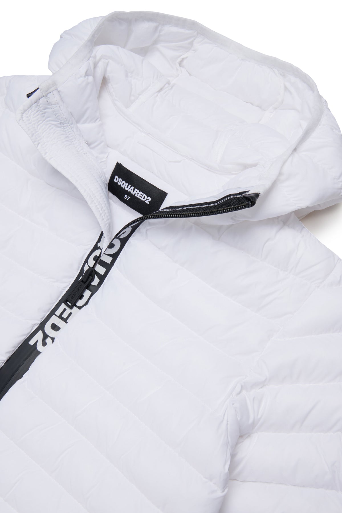 Padded jacket with printed logo