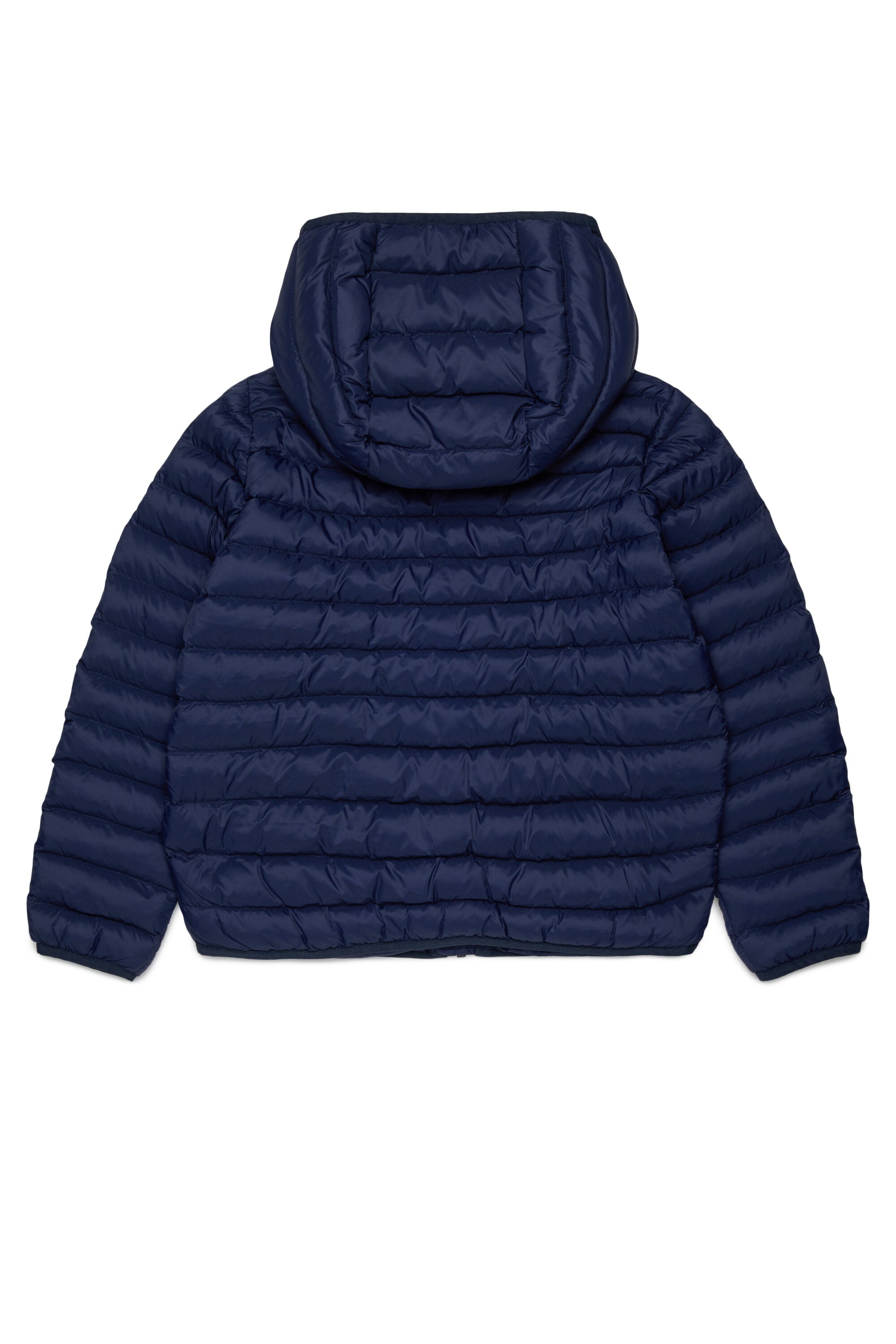 Padded jacket with printed logo