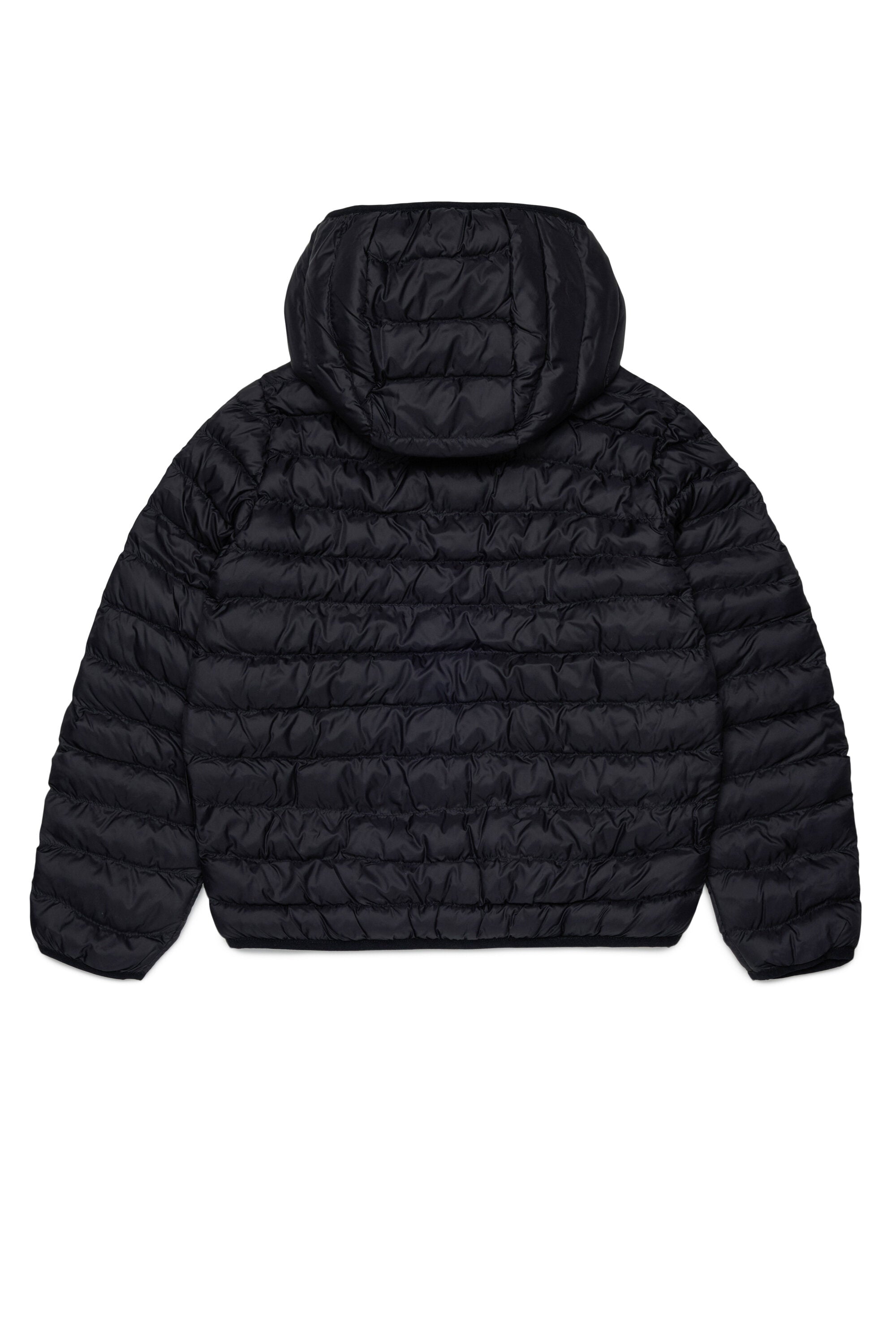 Padded jacket with printed logo