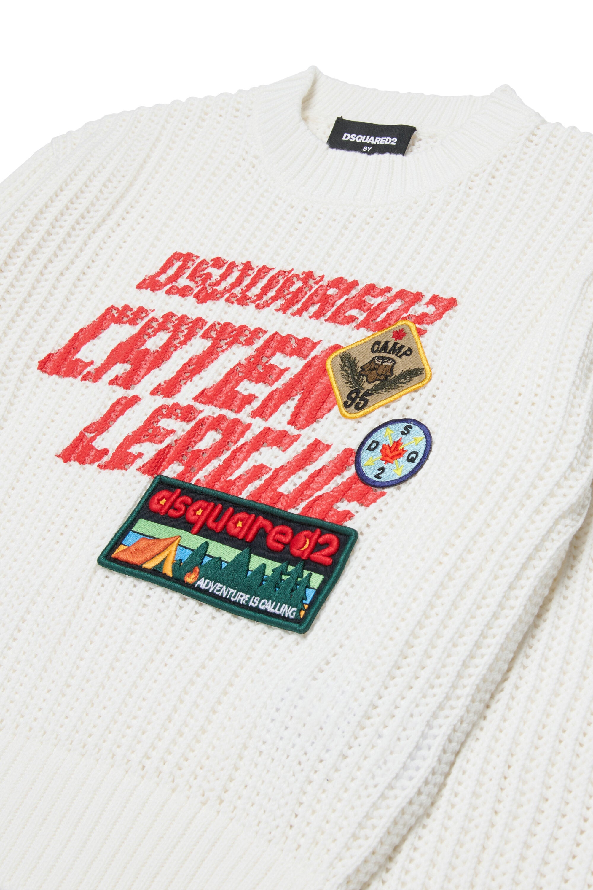 Crew-neck pullover with logo