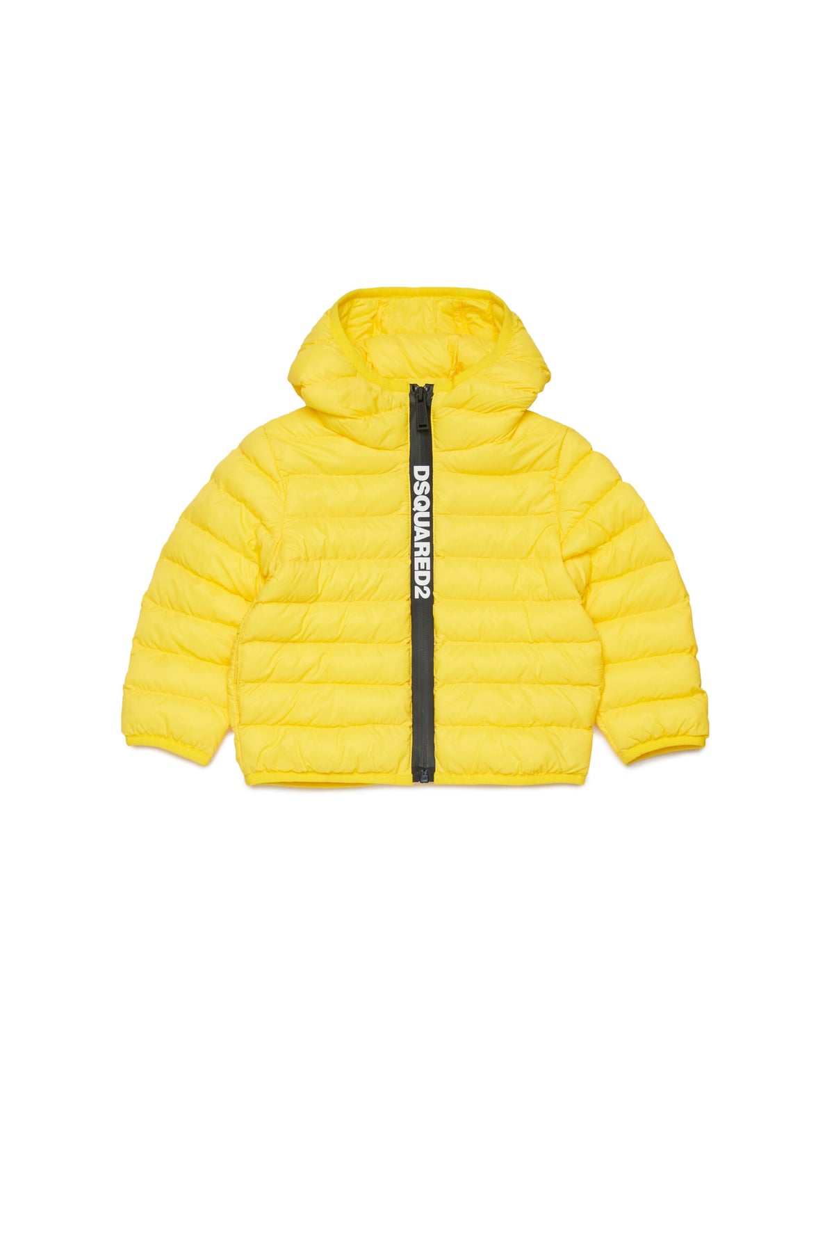 Padded jacket with printed logo