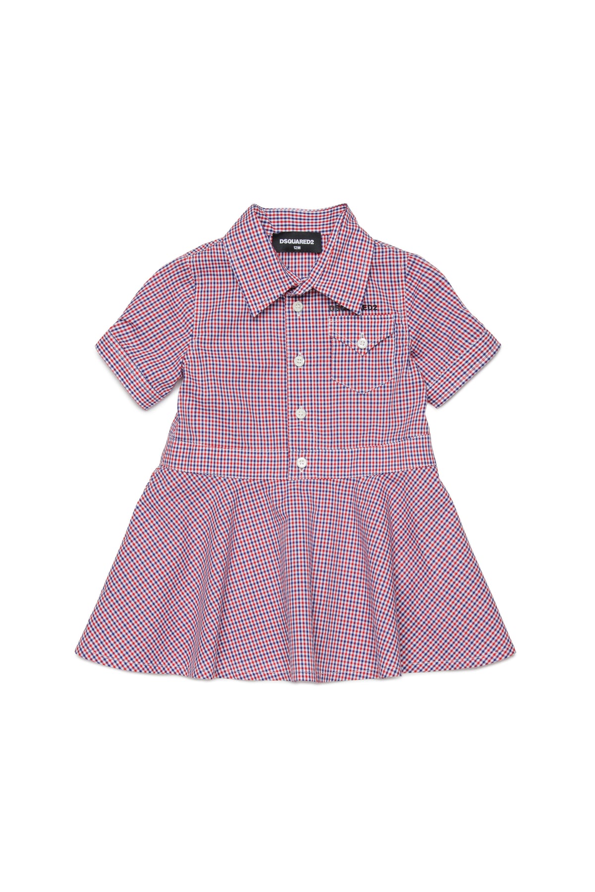 Shirt dress with logo
