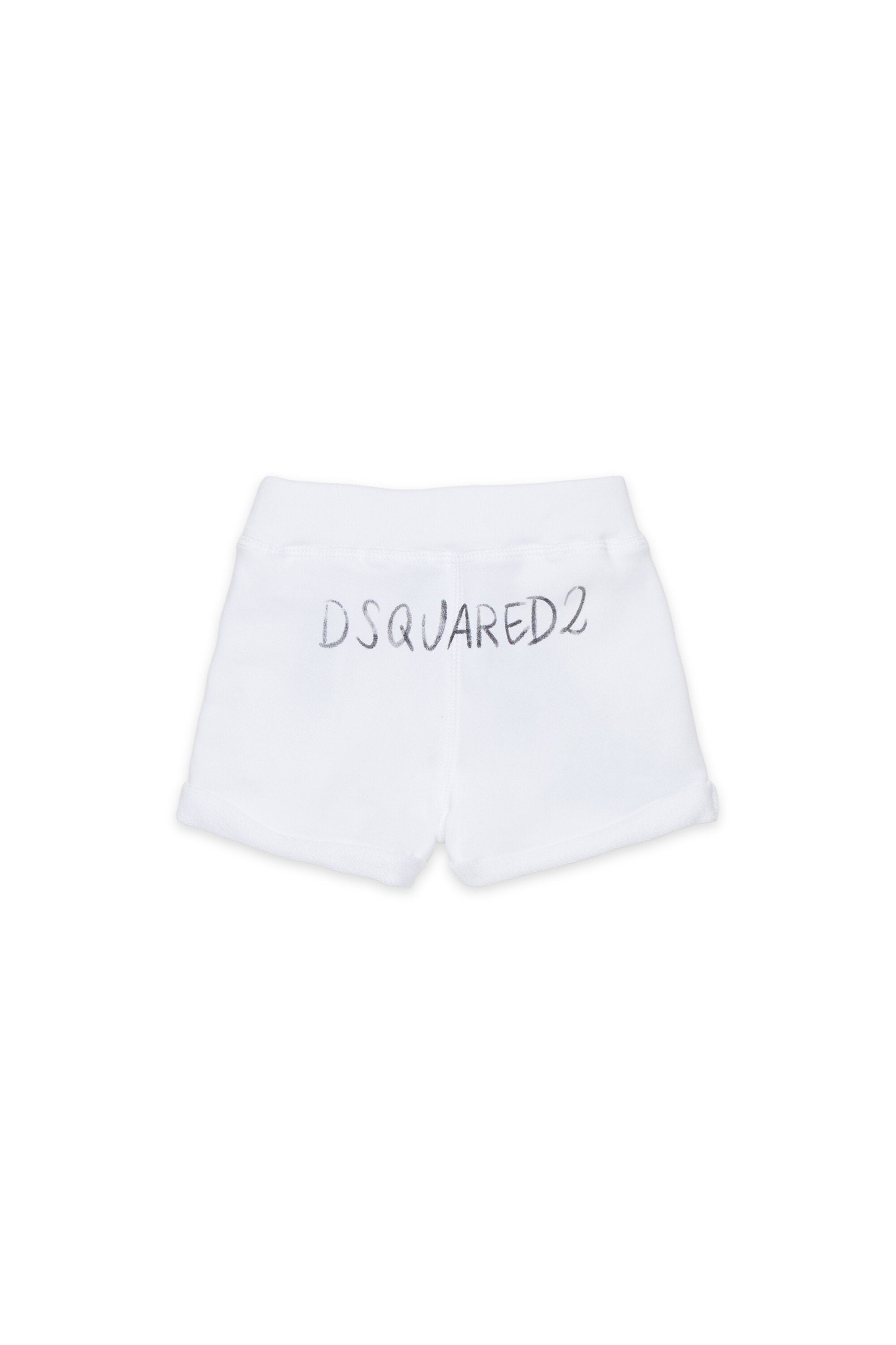 Fleece shorts with logo