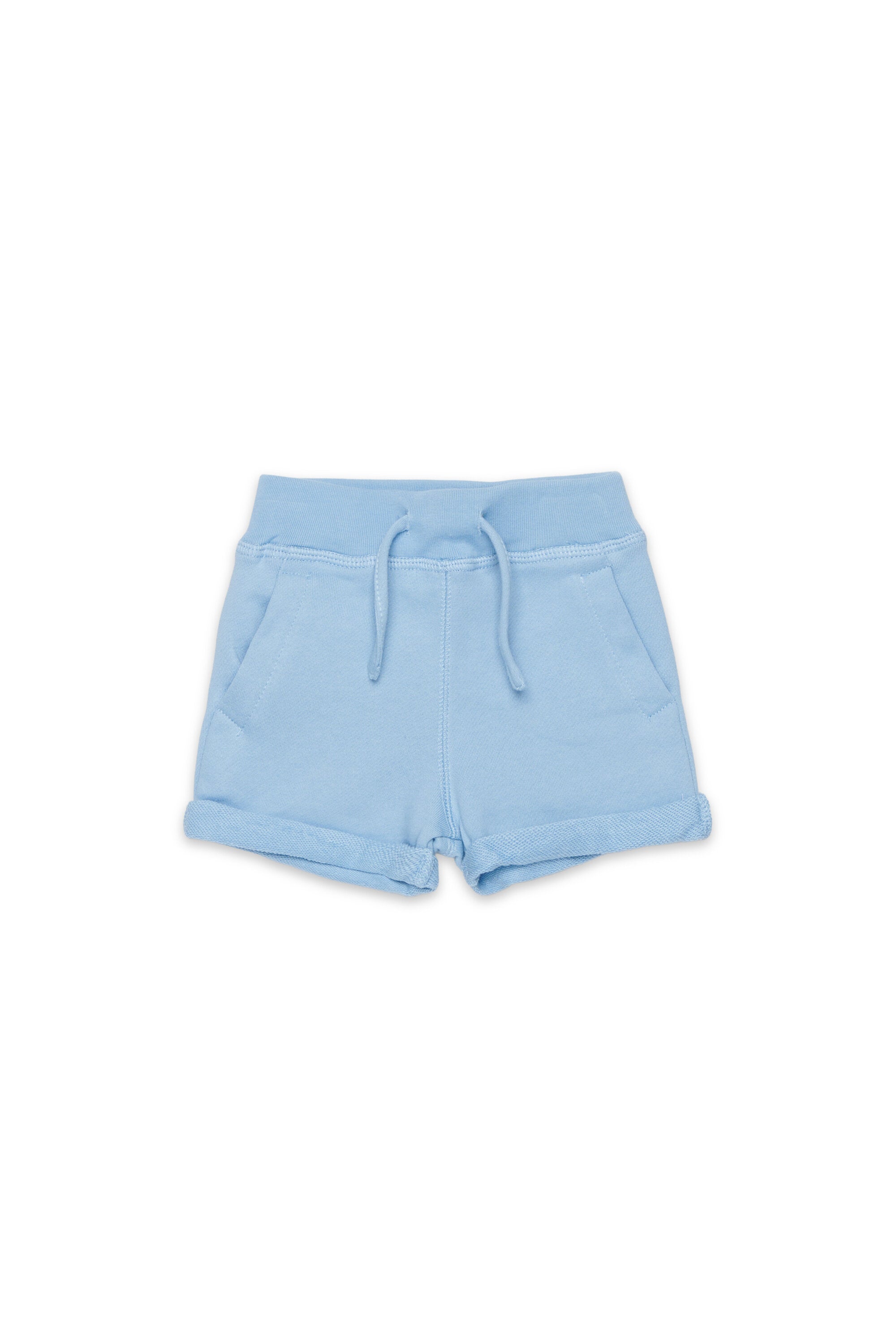 Fleece shorts with logo