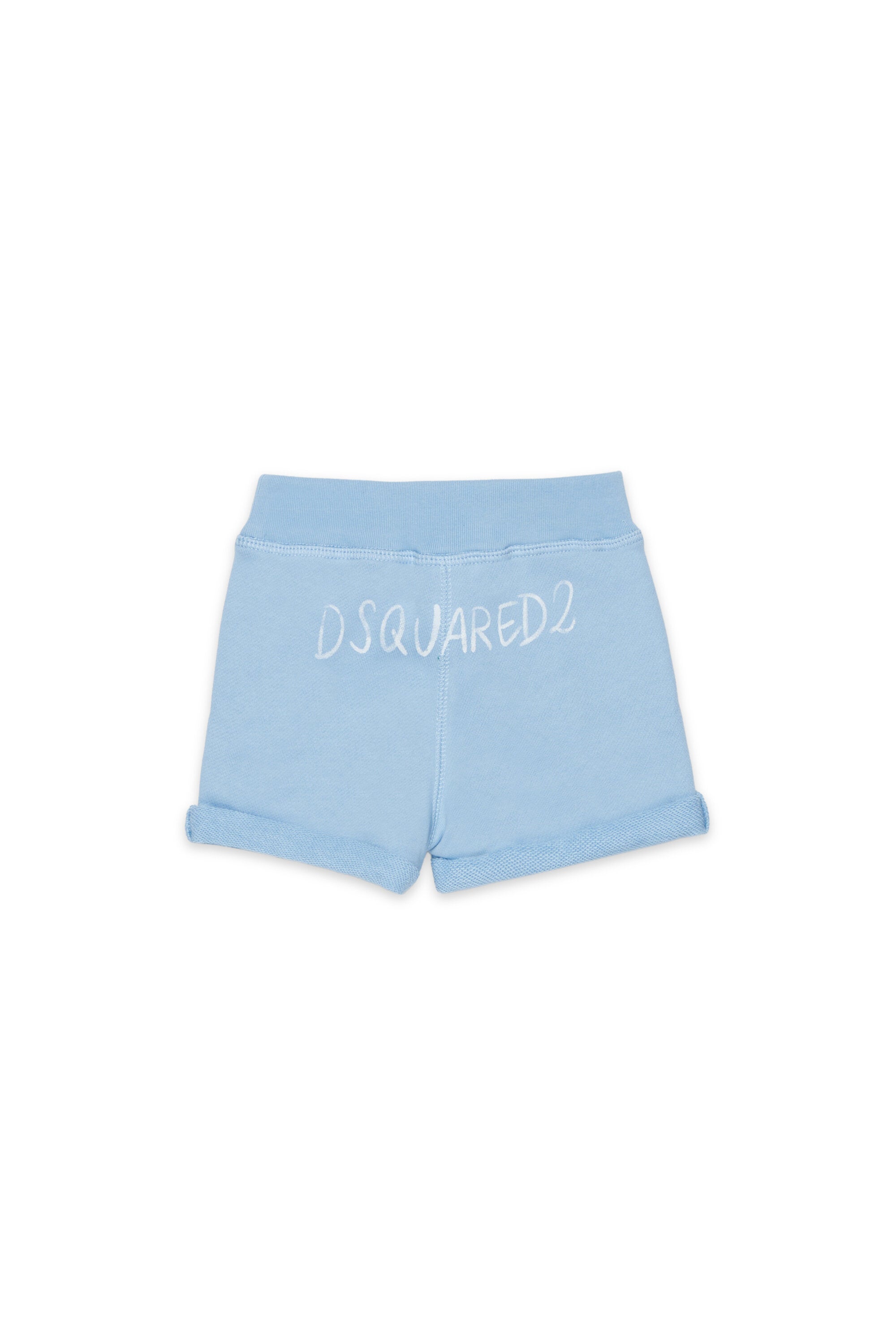 Fleece shorts with logo